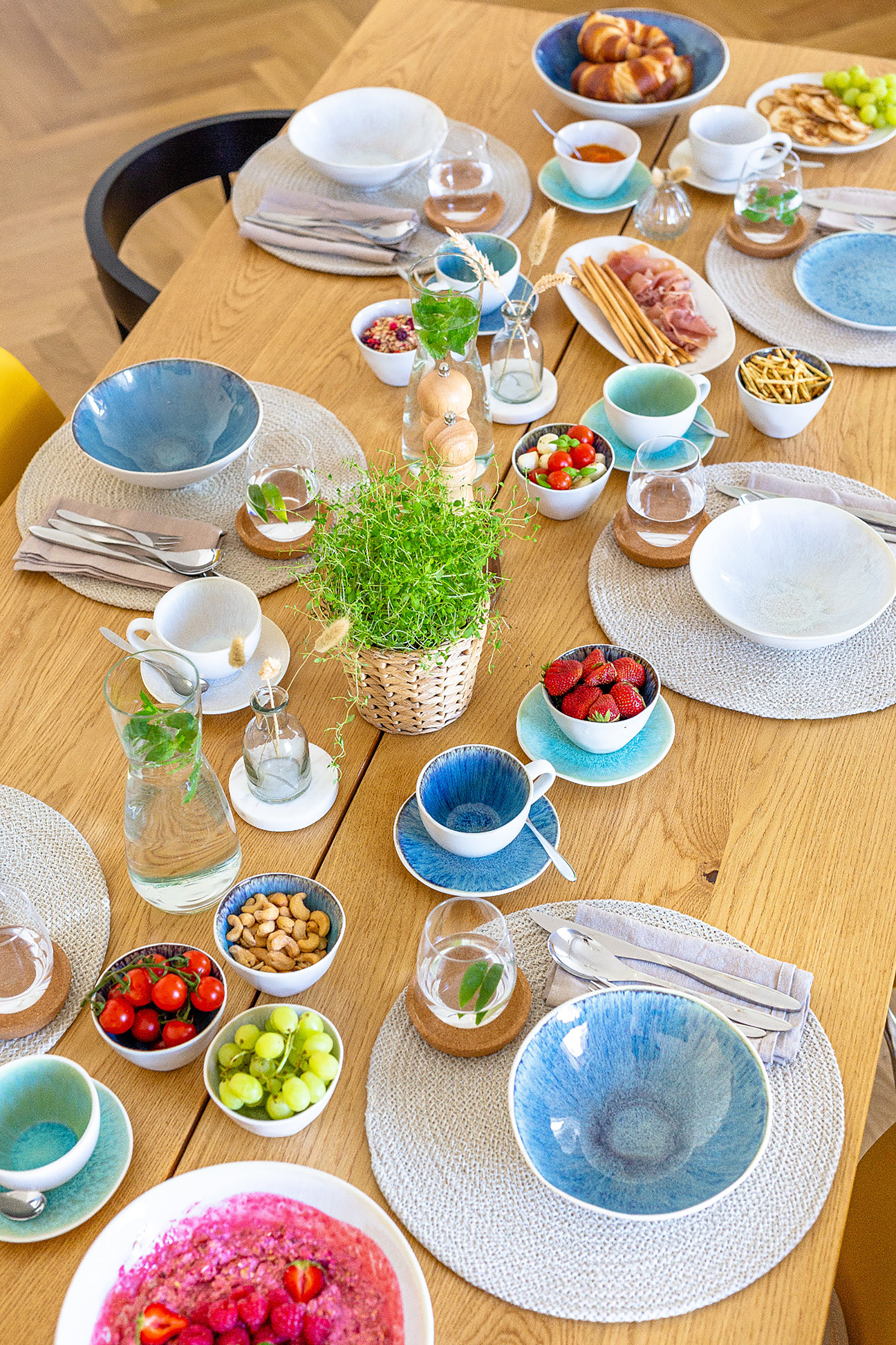 Panki Kaffeetassenset 8-Teilig Steinzeug Weiß