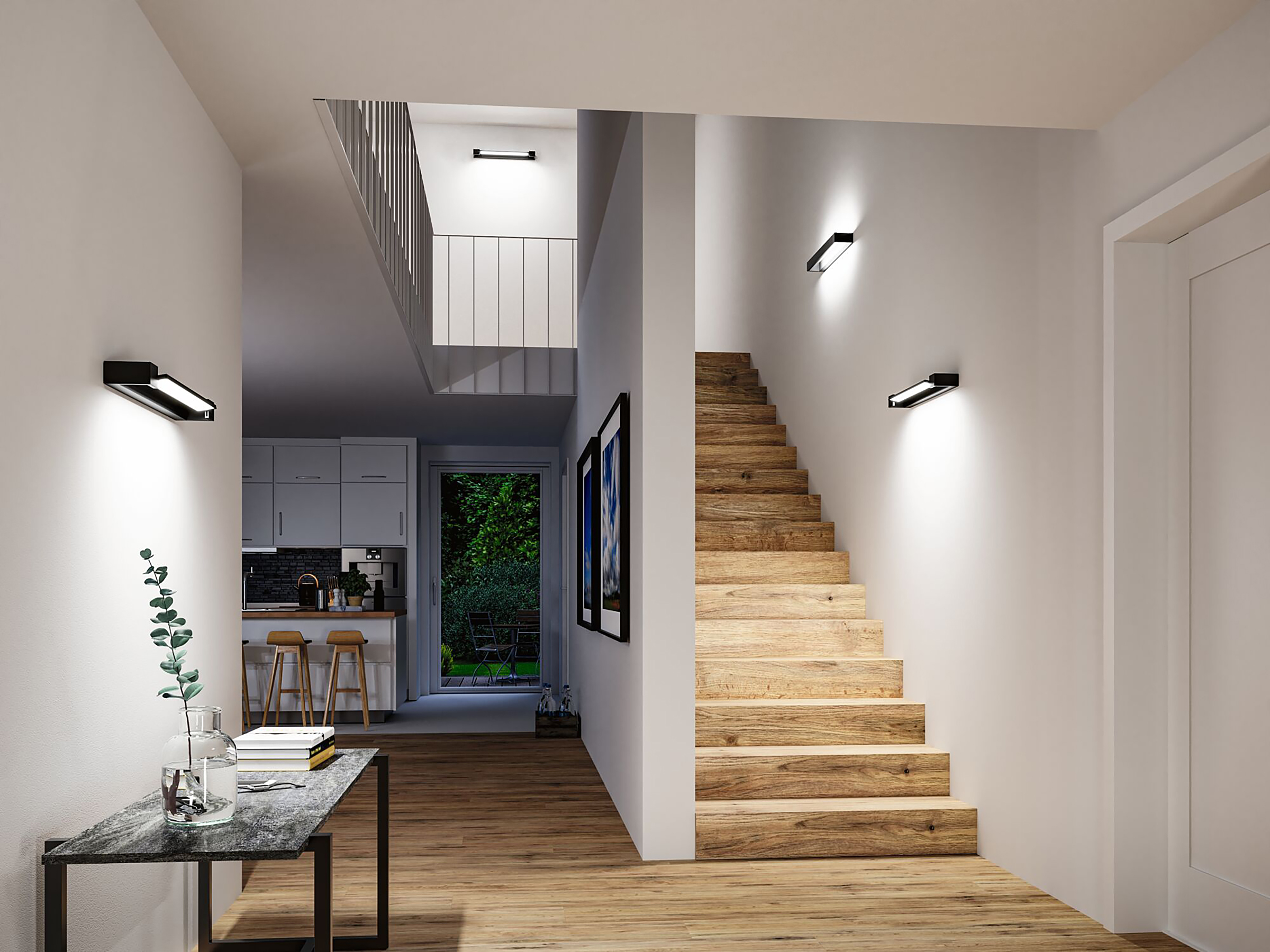 Lucille LED-Wandleuchte 1-Flammig  Aluminium Schwarz