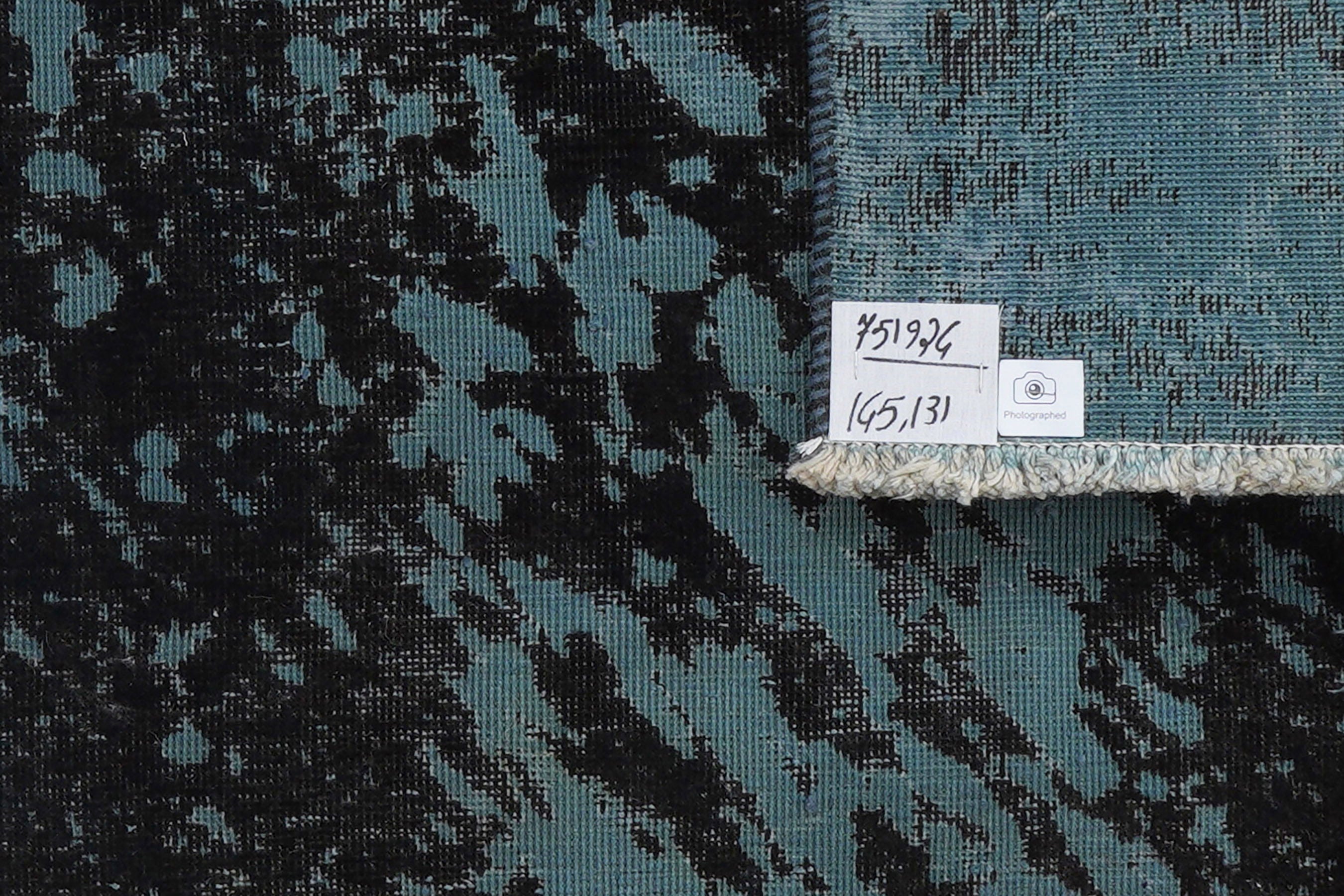 Tappeto vintage in lana multicolore