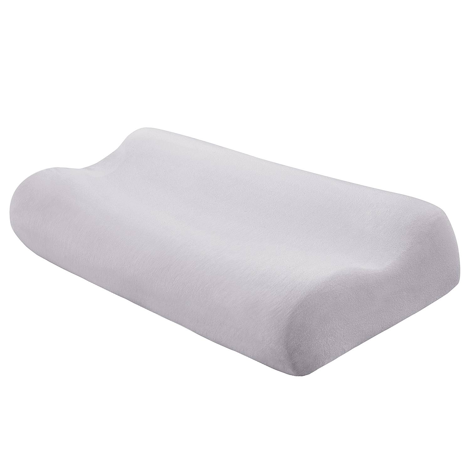 Basti Fitted Pillowcase Cotton Light Grey 58x39cm 