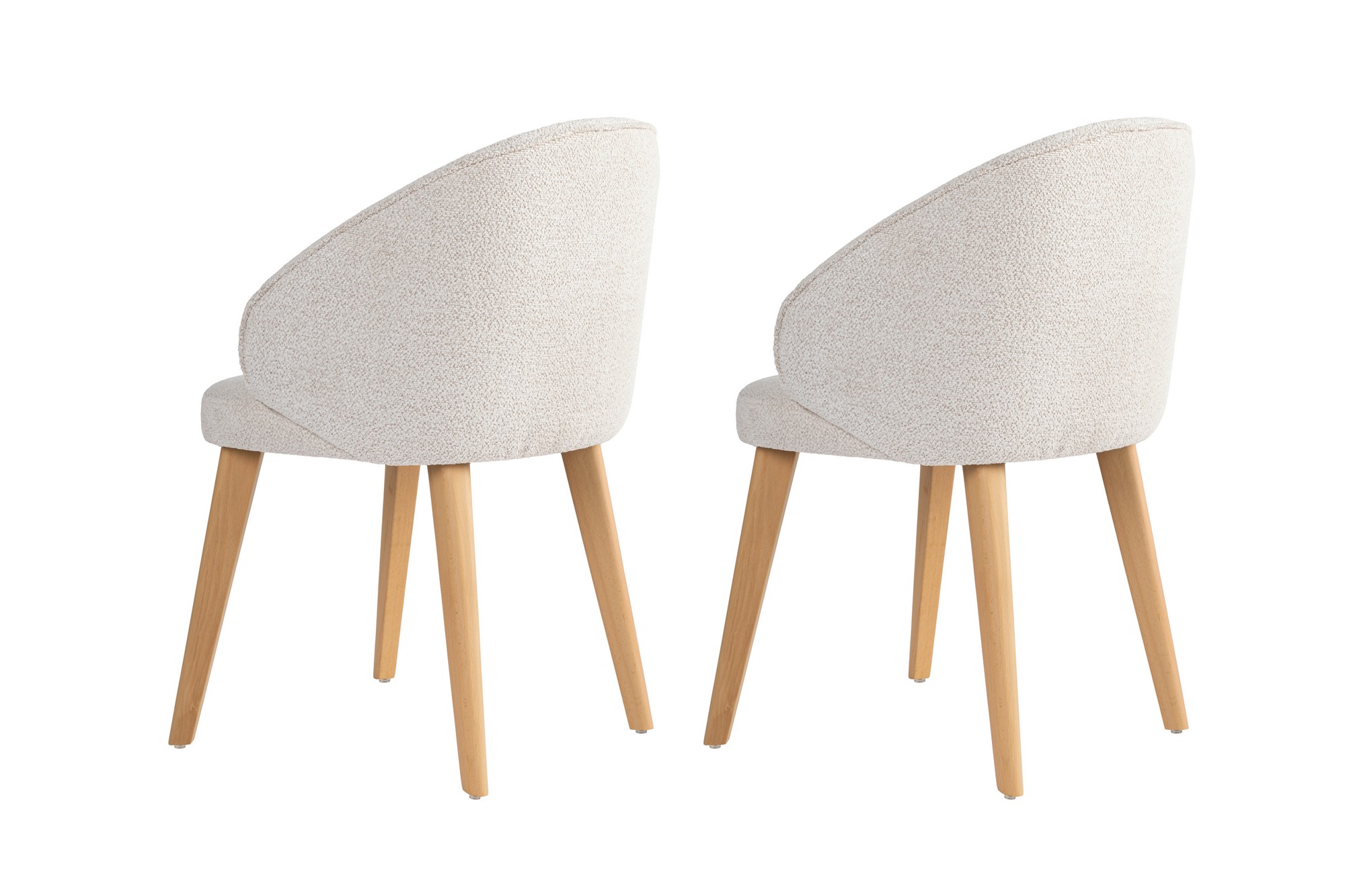 2x Bentley dining chair wood veneer White