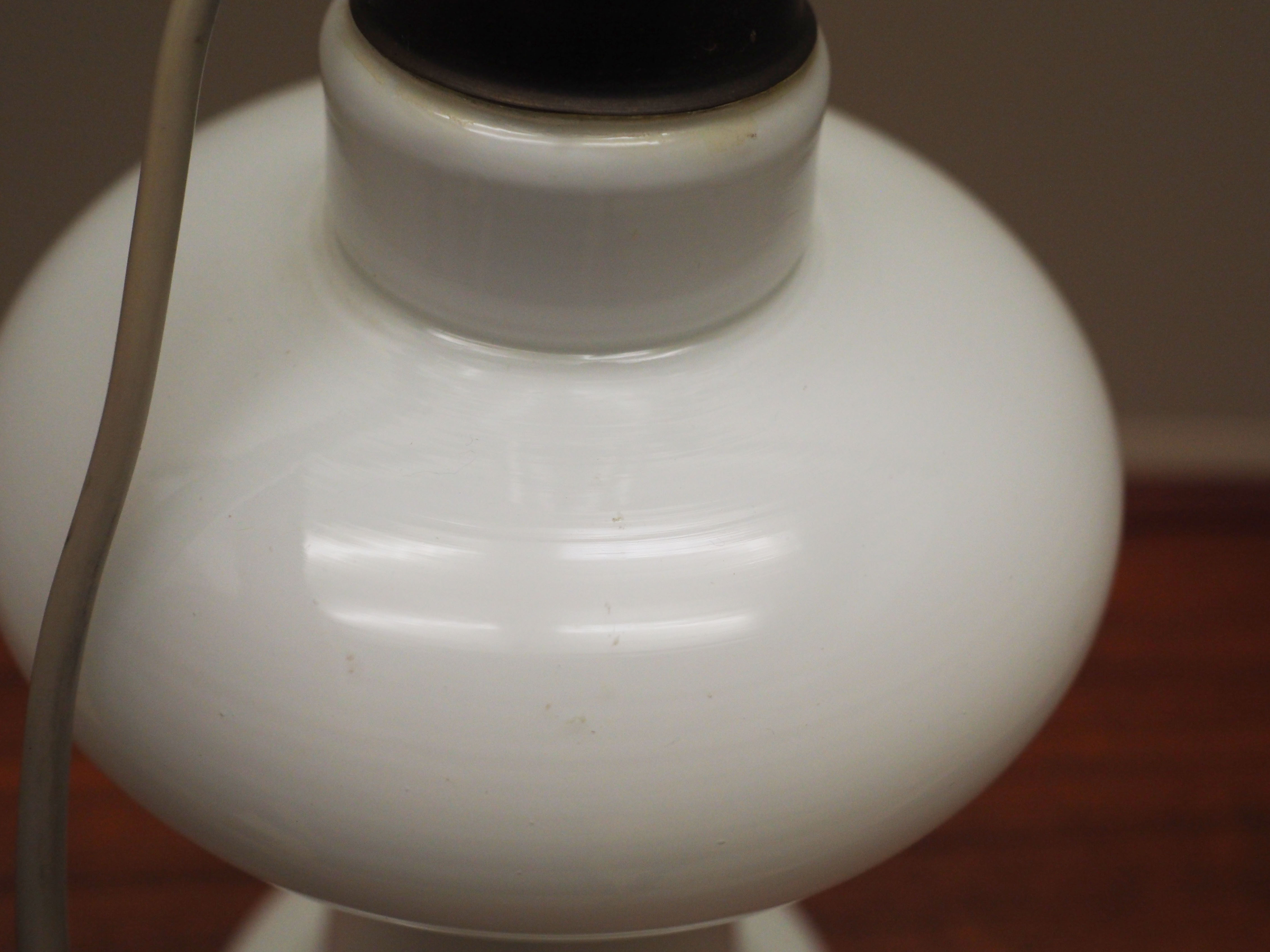 Tischlampe Glas 1970er Jahre