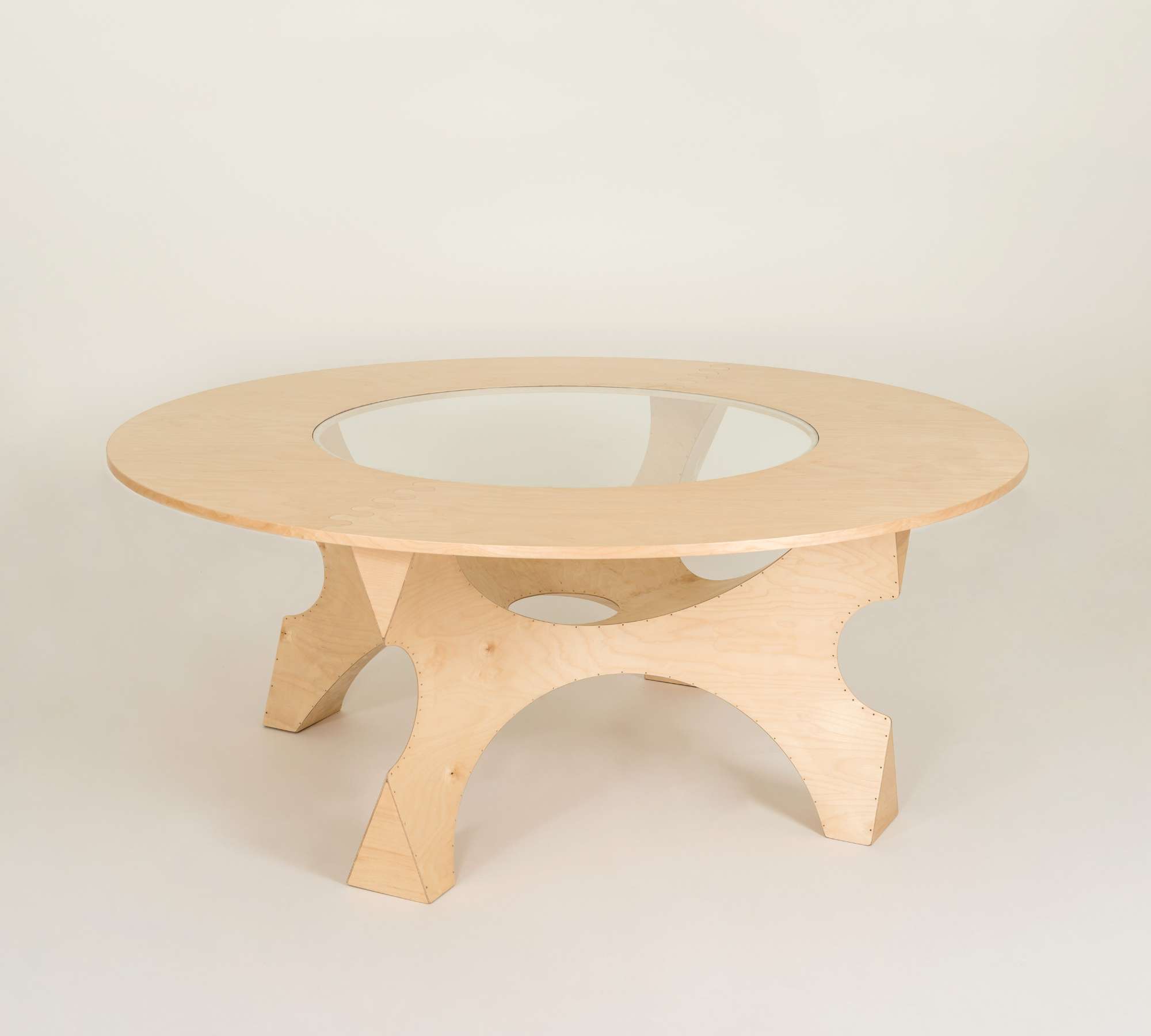 NEMO Tisch Holz Glass Natural 