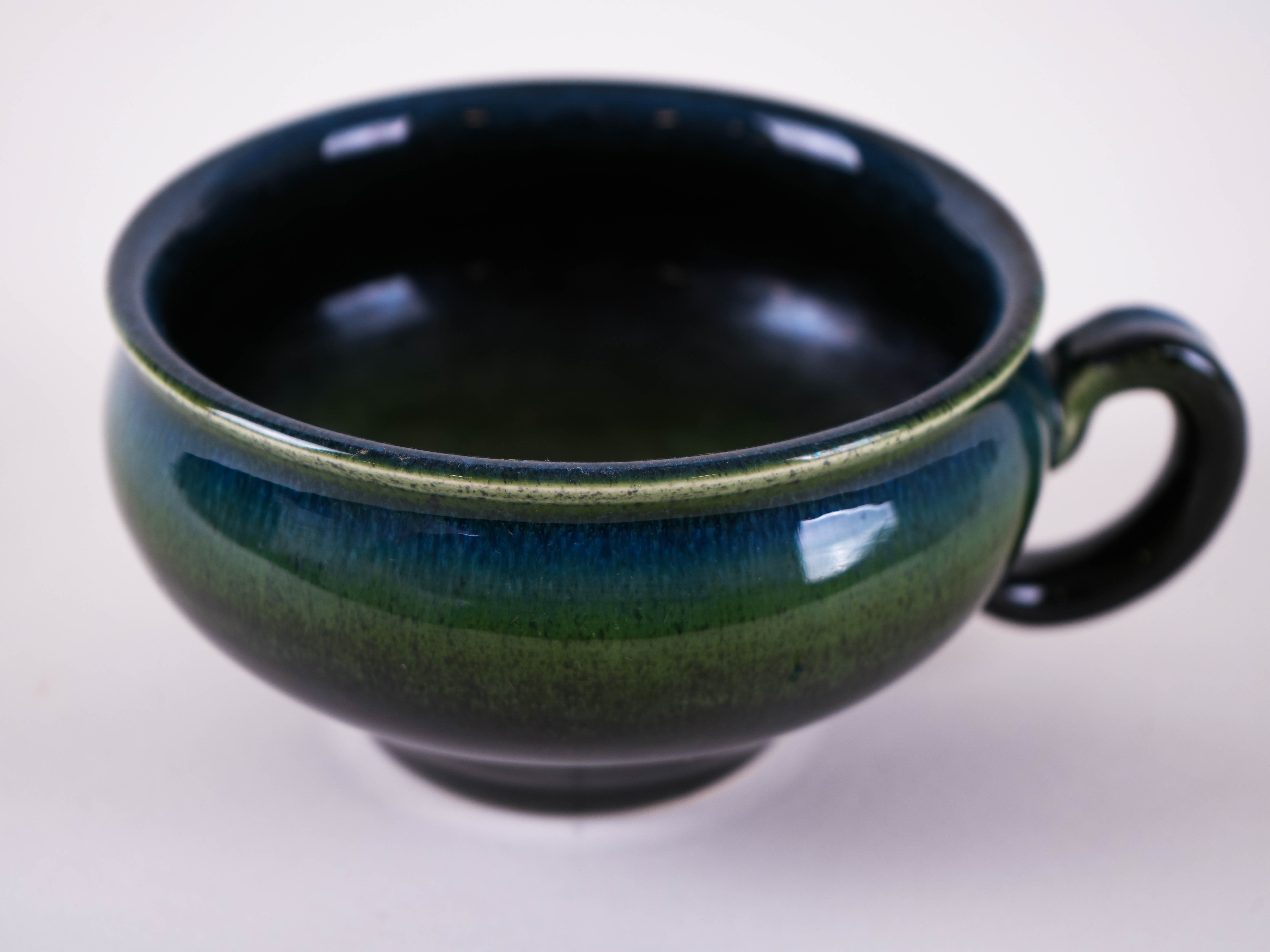 Dark Green Ceramic Mug 1970s