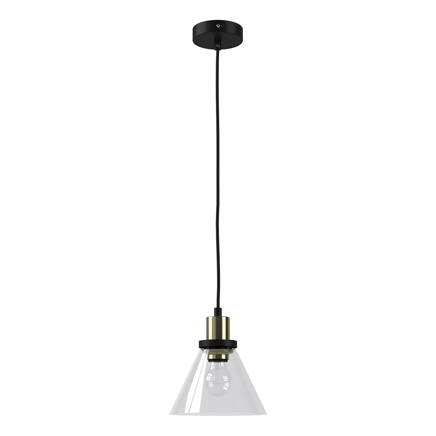 Pendant light Ardez 1-bulb Transparent