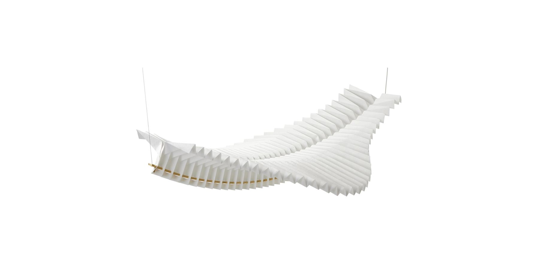 Sora Origami Pendant Light White