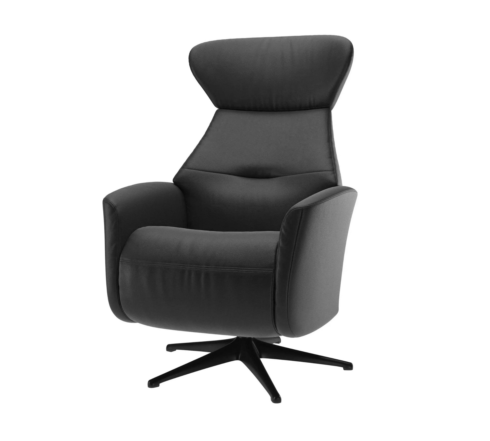 Palermo armchair with electric adjustment Leather Black