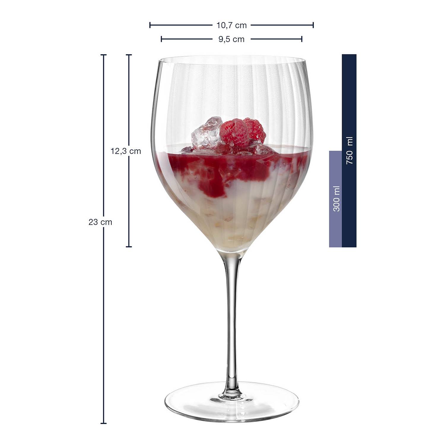 6x Cocktailglas Poesia Kristallglas Durchscheinend