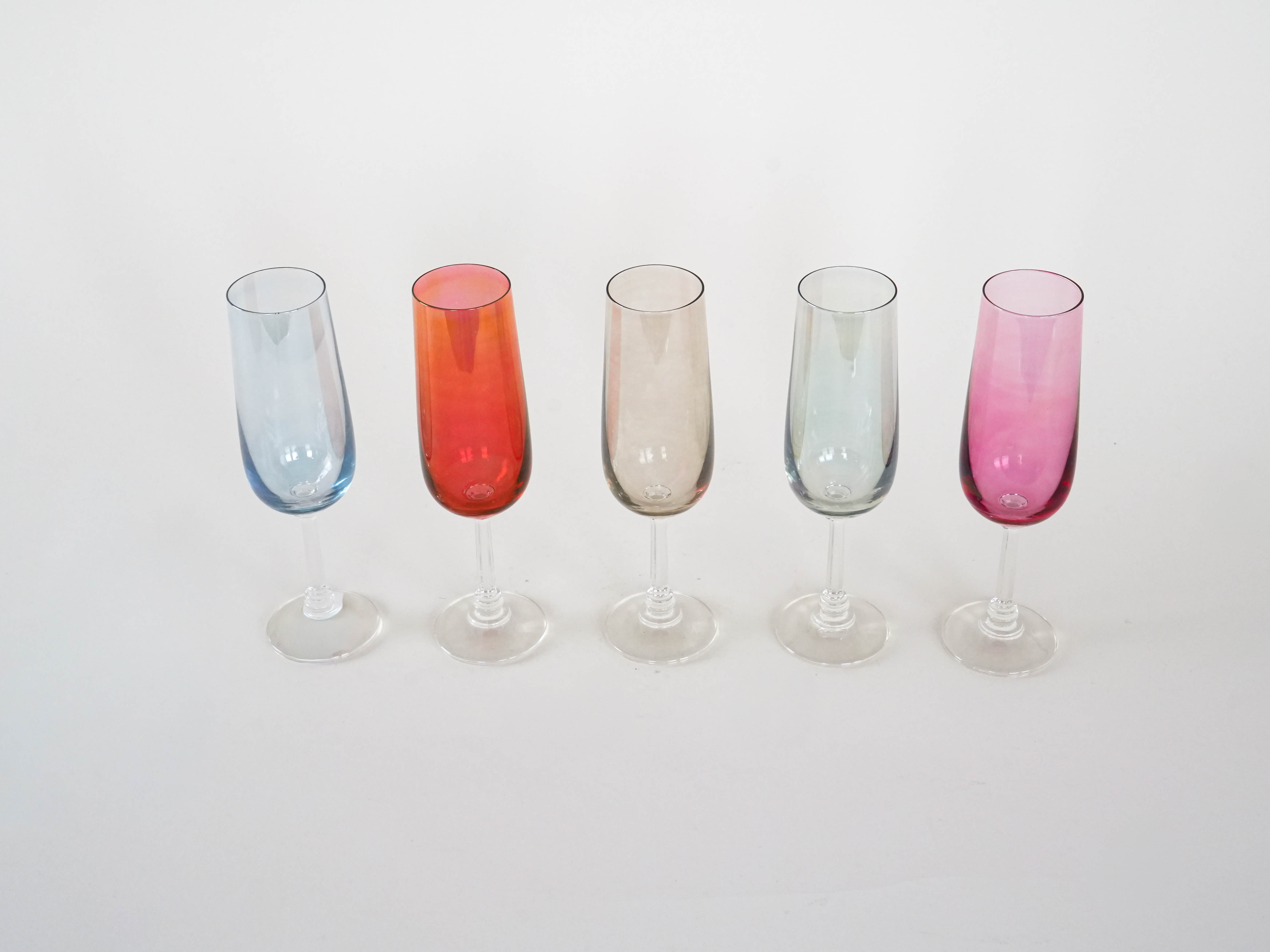 Wine Glass Set Multicolored 1960s