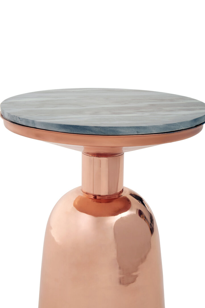 Amira Side Table Marble Black