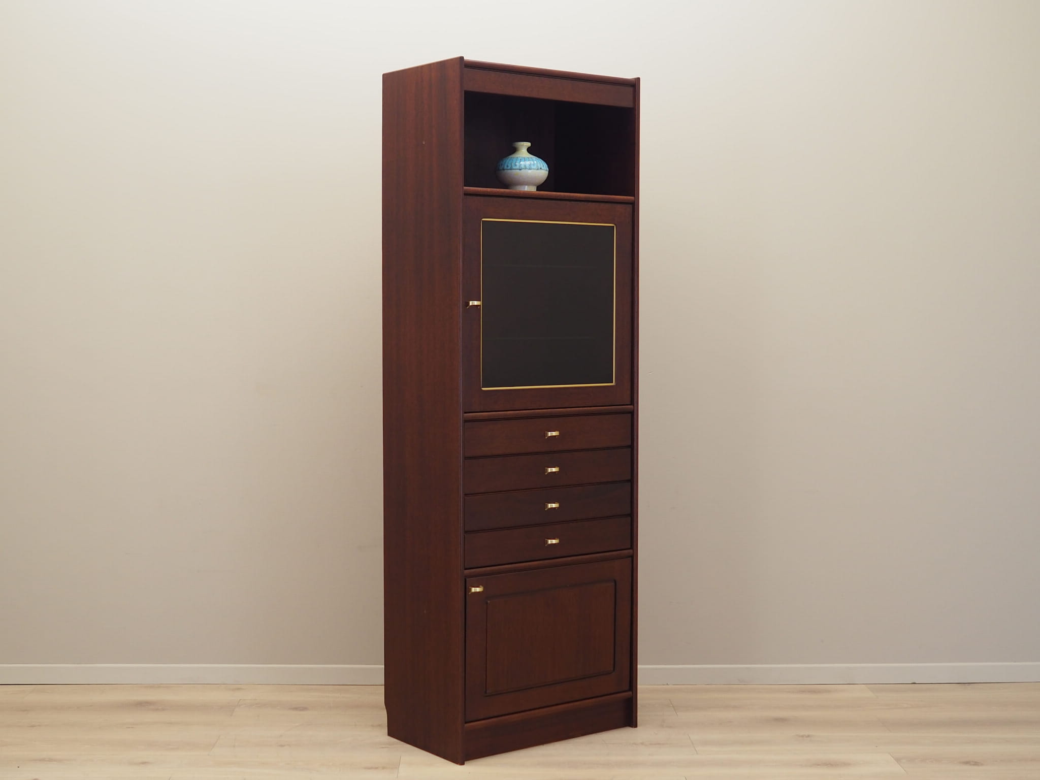 Schrank Mahogany Braun 1970er Jahre