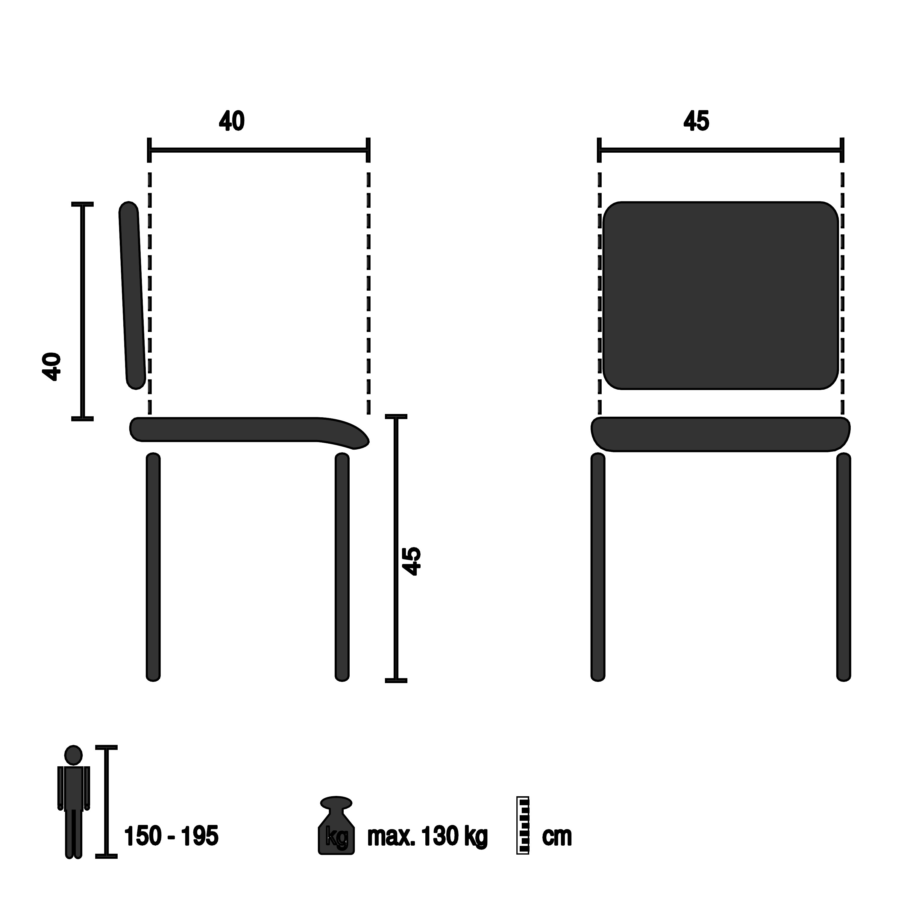 T36 VI Stapelstuhl Kunststoff Grün