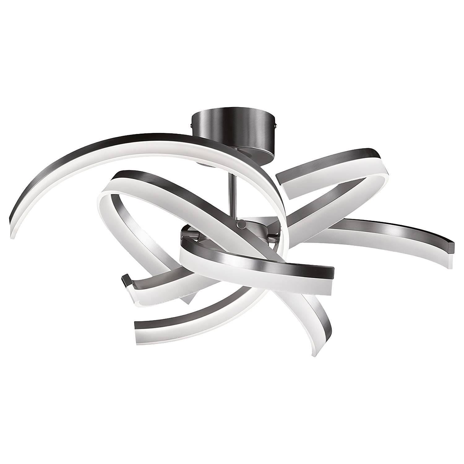 4-Flammig LED-Deckenleuchte Trigny Acrylglas Eisen