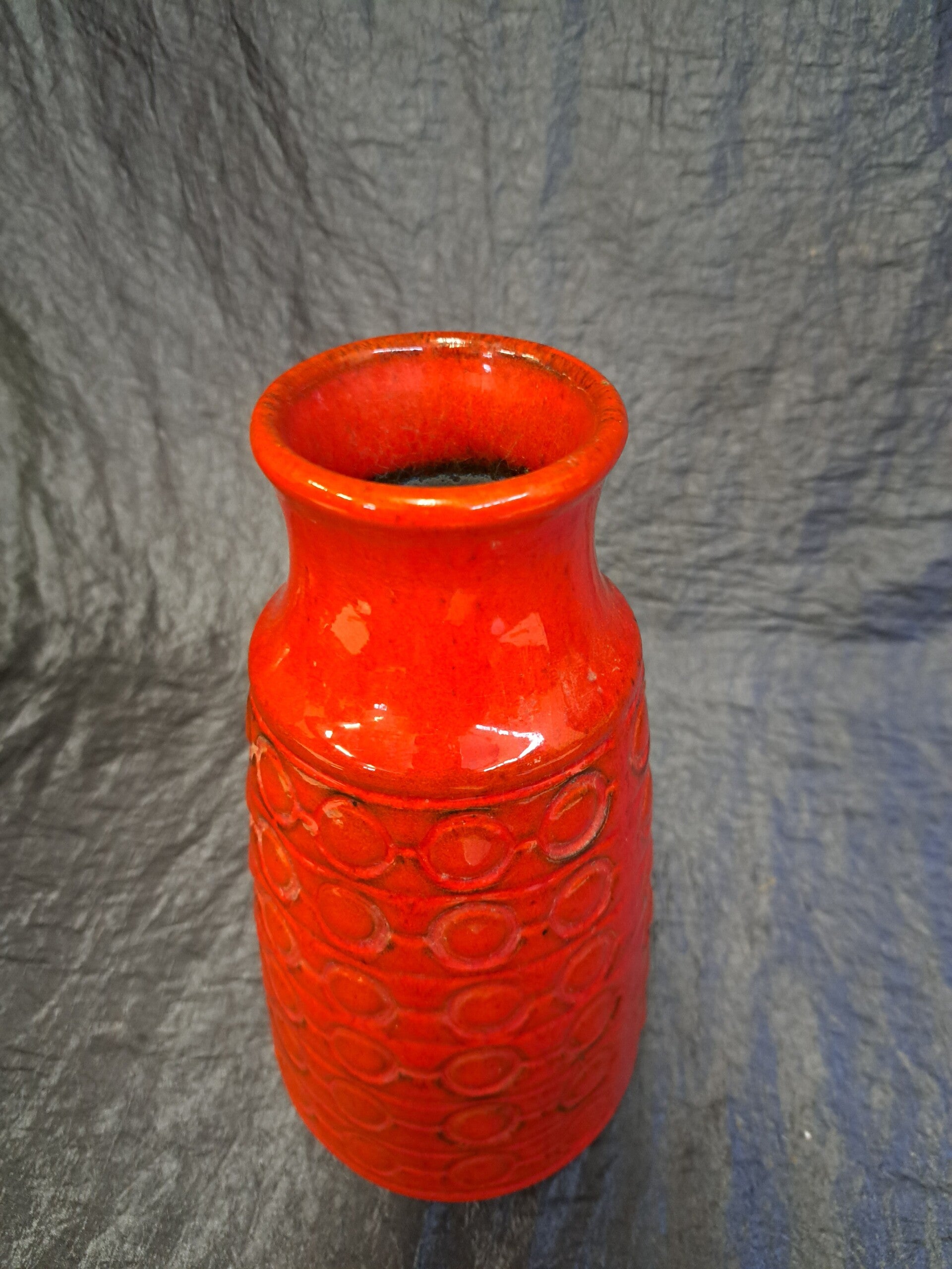 Vintage Vase Keramik Rot