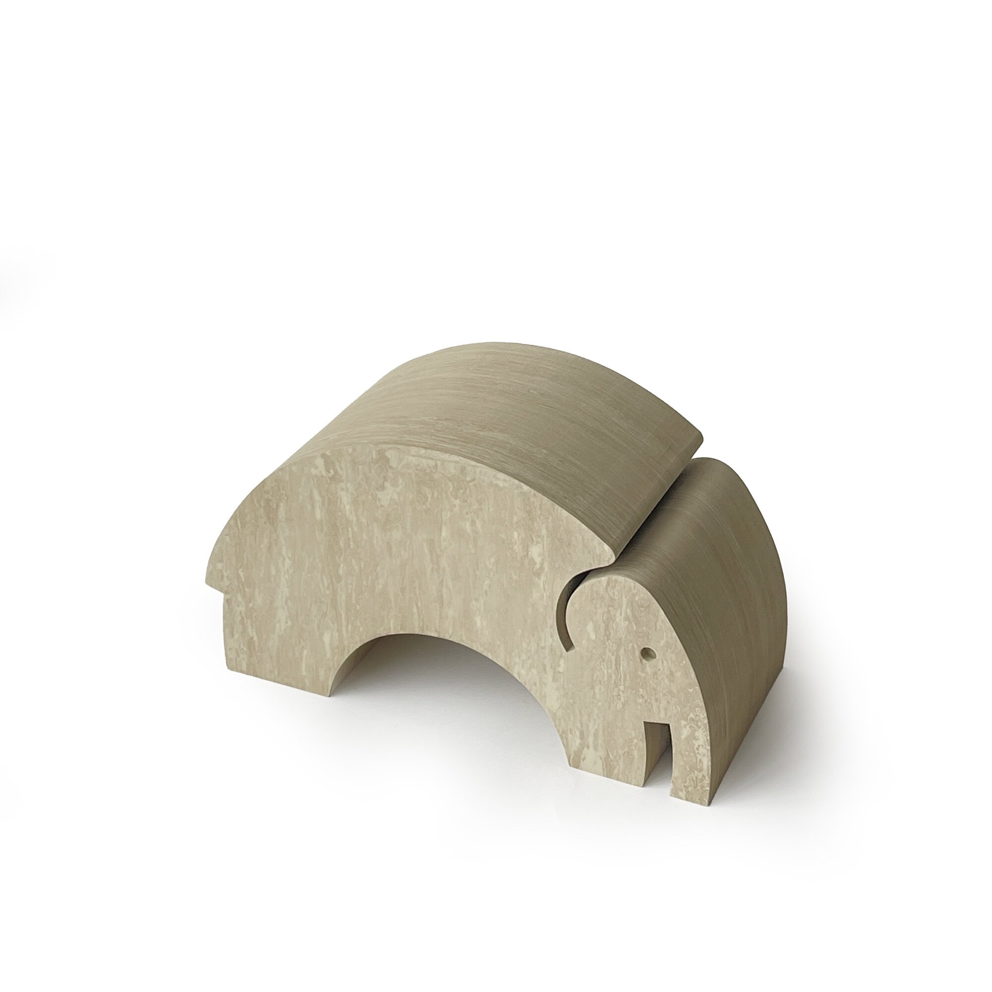 Taumeltier Turnelefant M EVA-Schaum Sand