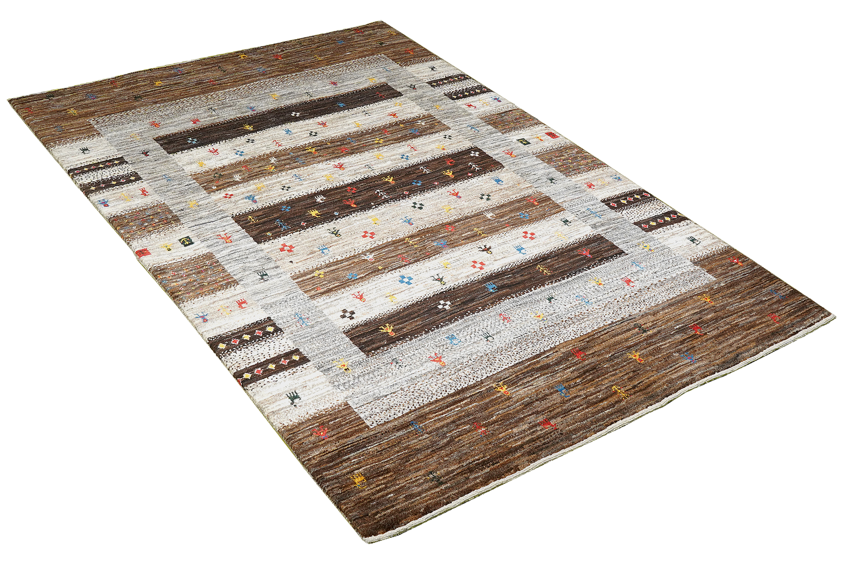 Rizbaf Gabbeh Carpet Wool Multicolor