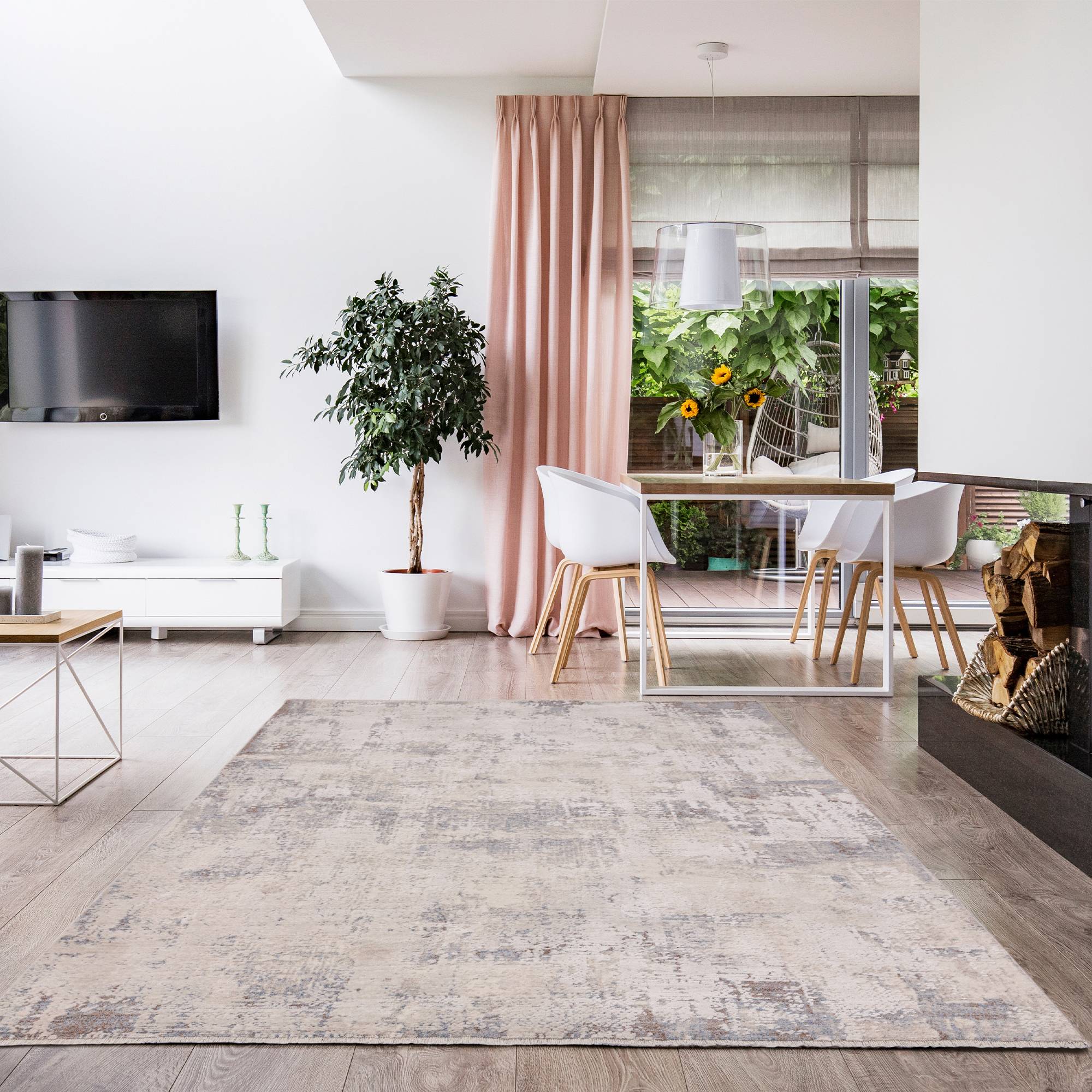 Seville Ribera Teppich Creme 120x180cm