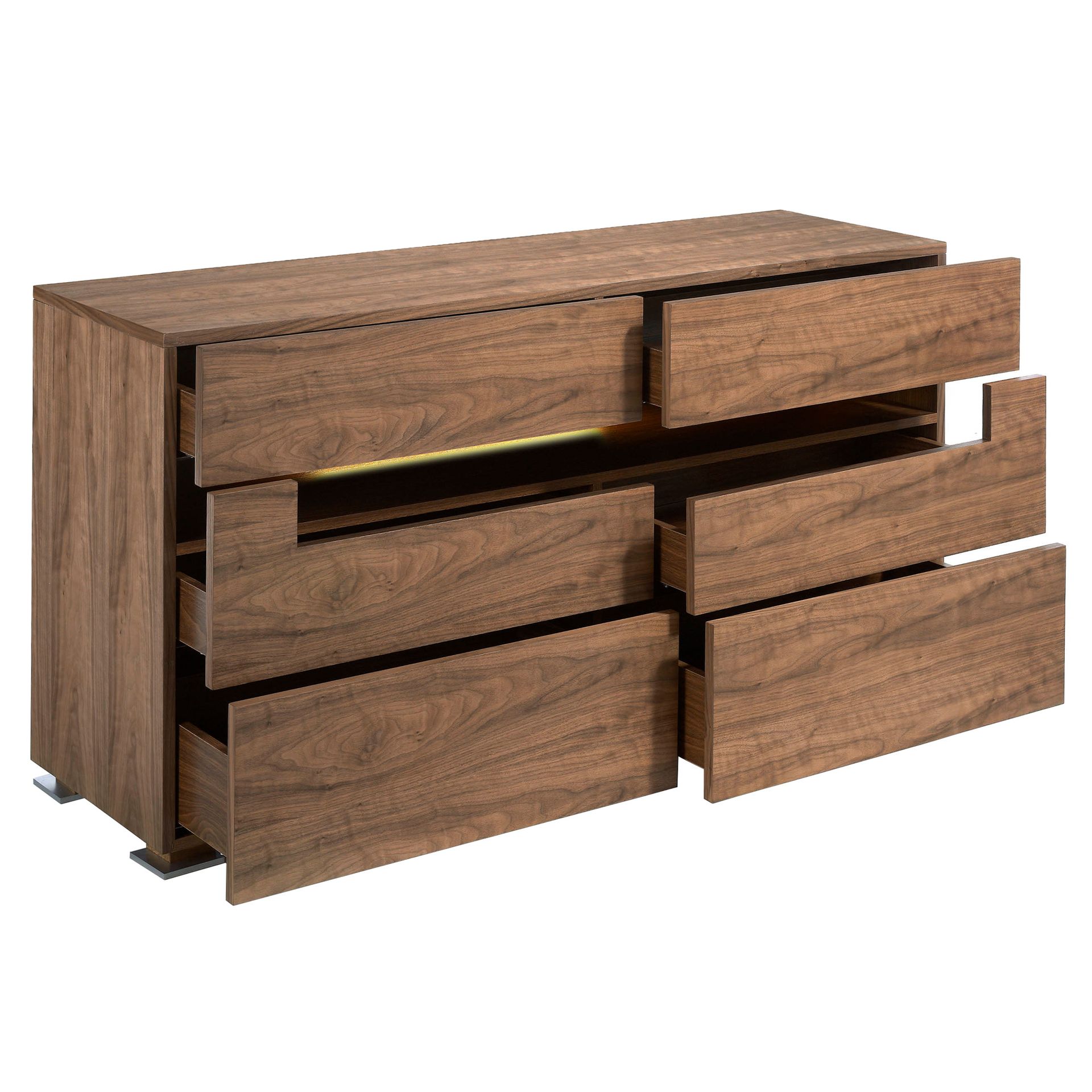 Sideboard 7076 with interior lighting Brown 