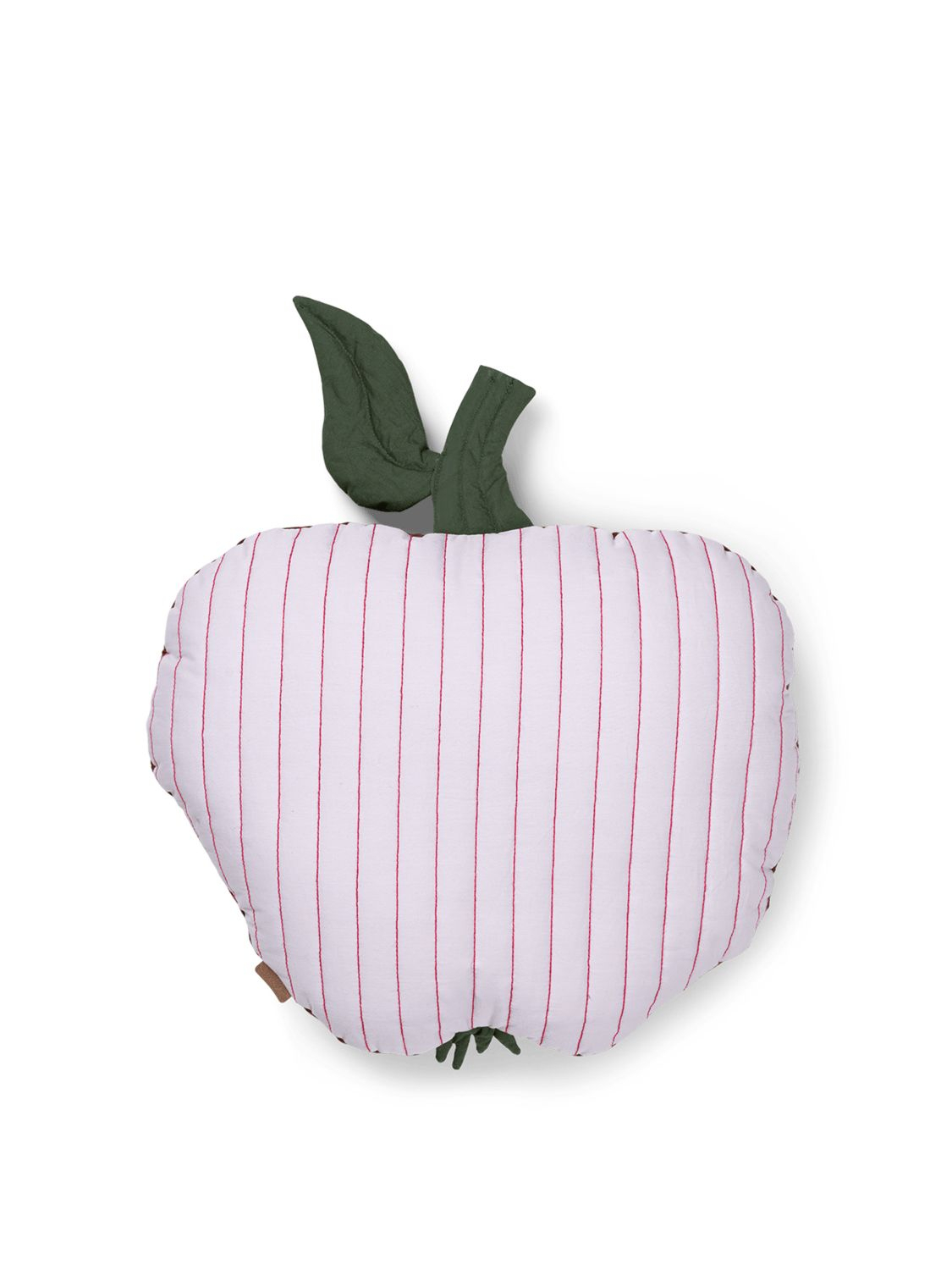 Apfel Kissen Gesteppt Braun