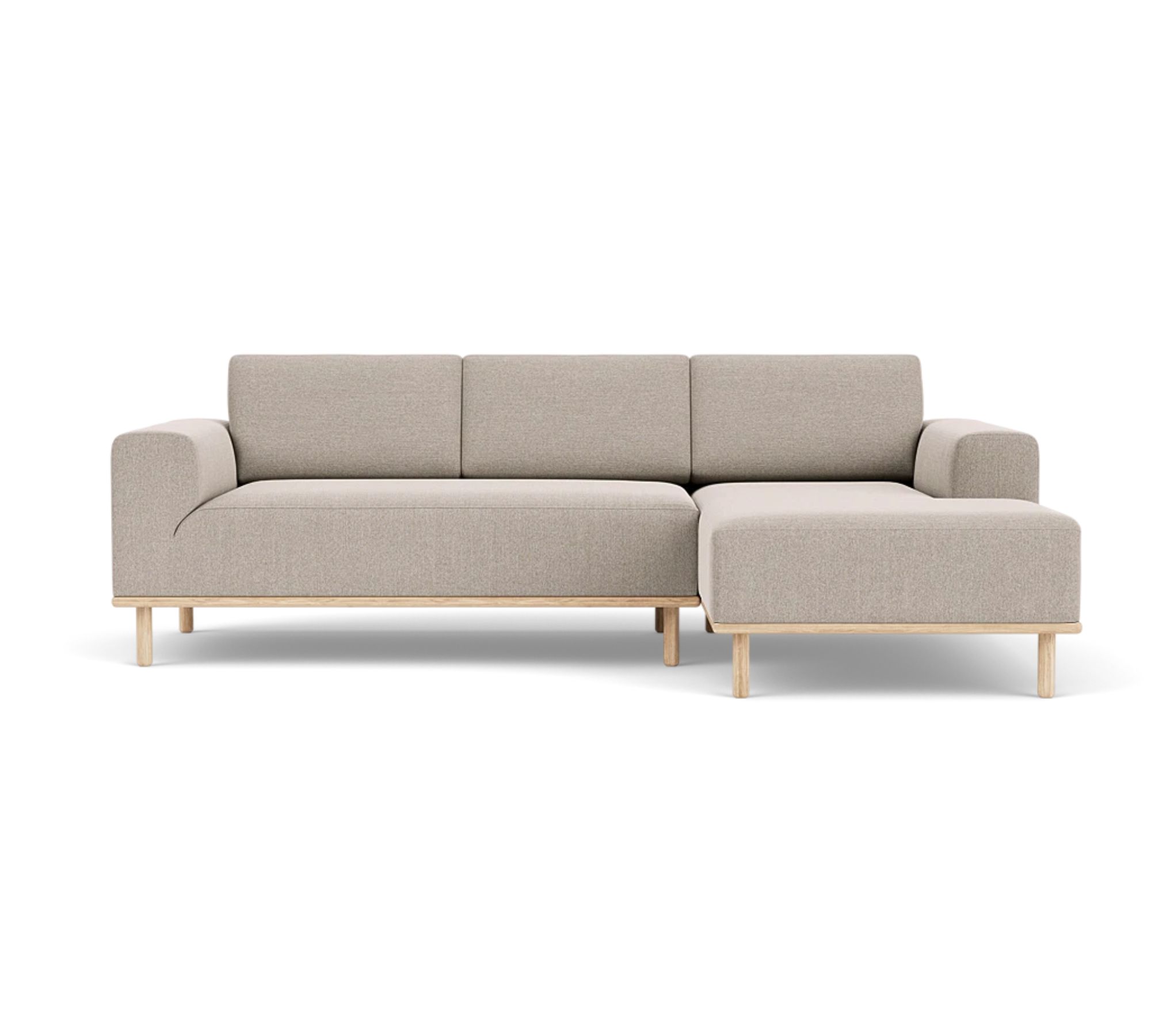 Vilmar Sofa mit Récamiere Rechts Agnes Brown