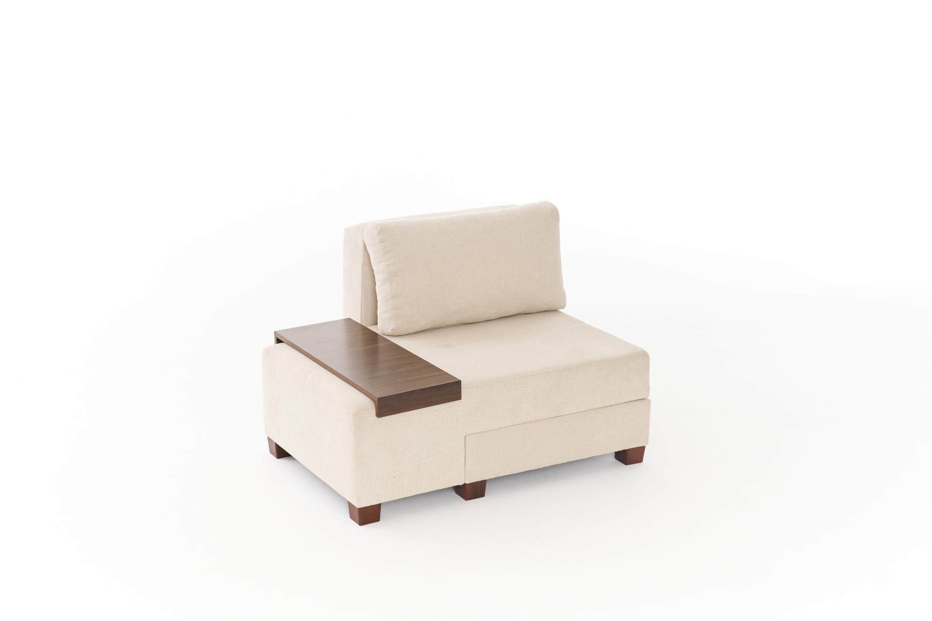 Perenna 1-Sitzer Modul Links Chenille Creme