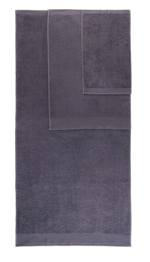8-tlg. Handtuch-Set aus Baumwolle Grau Öko-Tex Standard 100