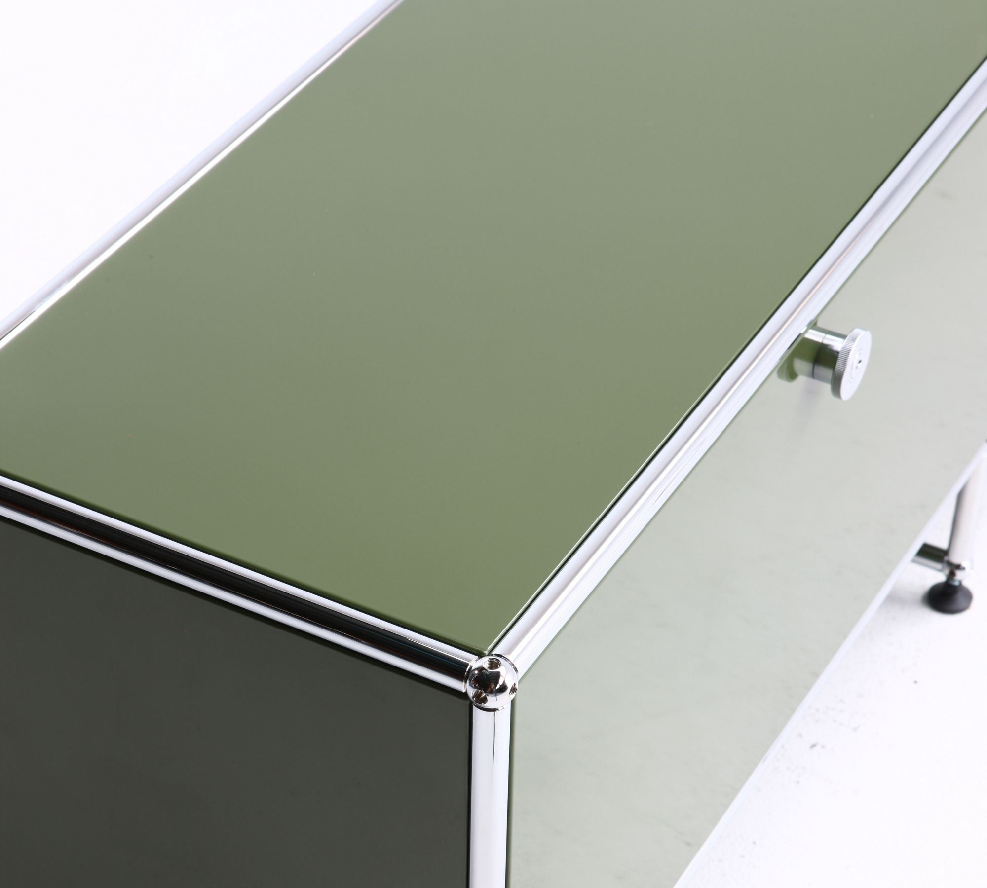 Lowboard 2x1 Mit 2 Schubladen Olivgrün 