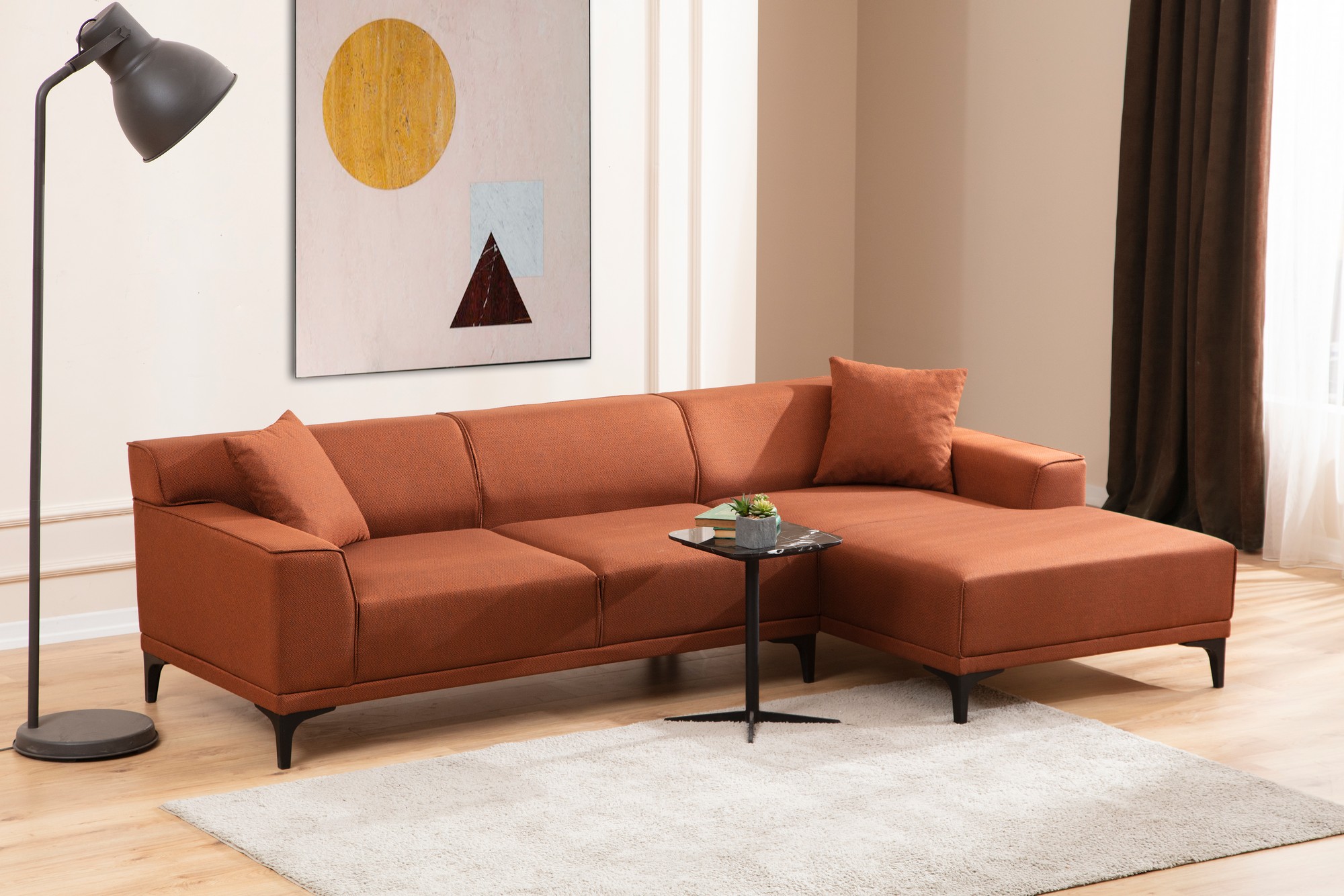 Petra R Ecksofa Orange