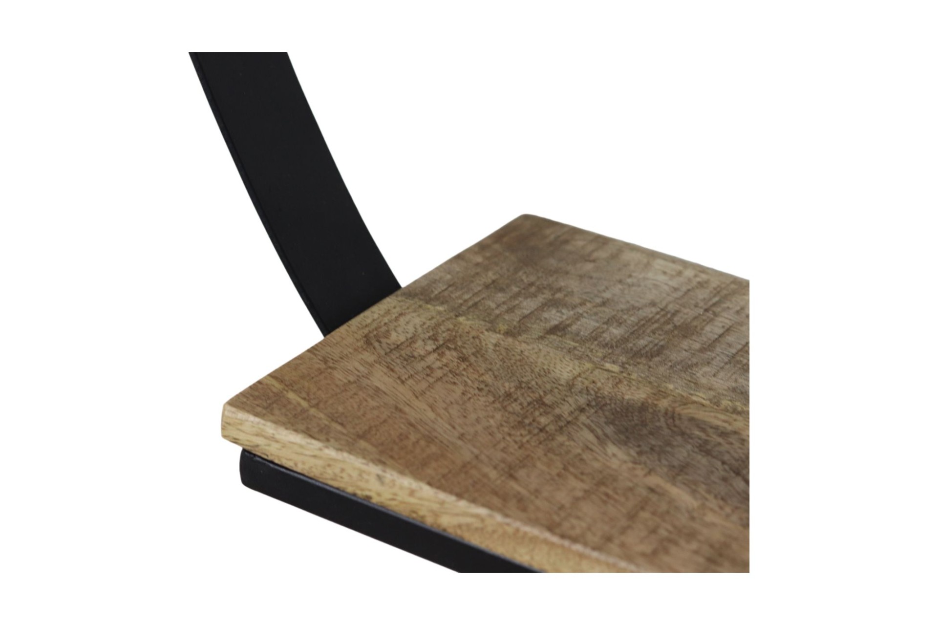 Rundes Weinregal Mangoholz Metall