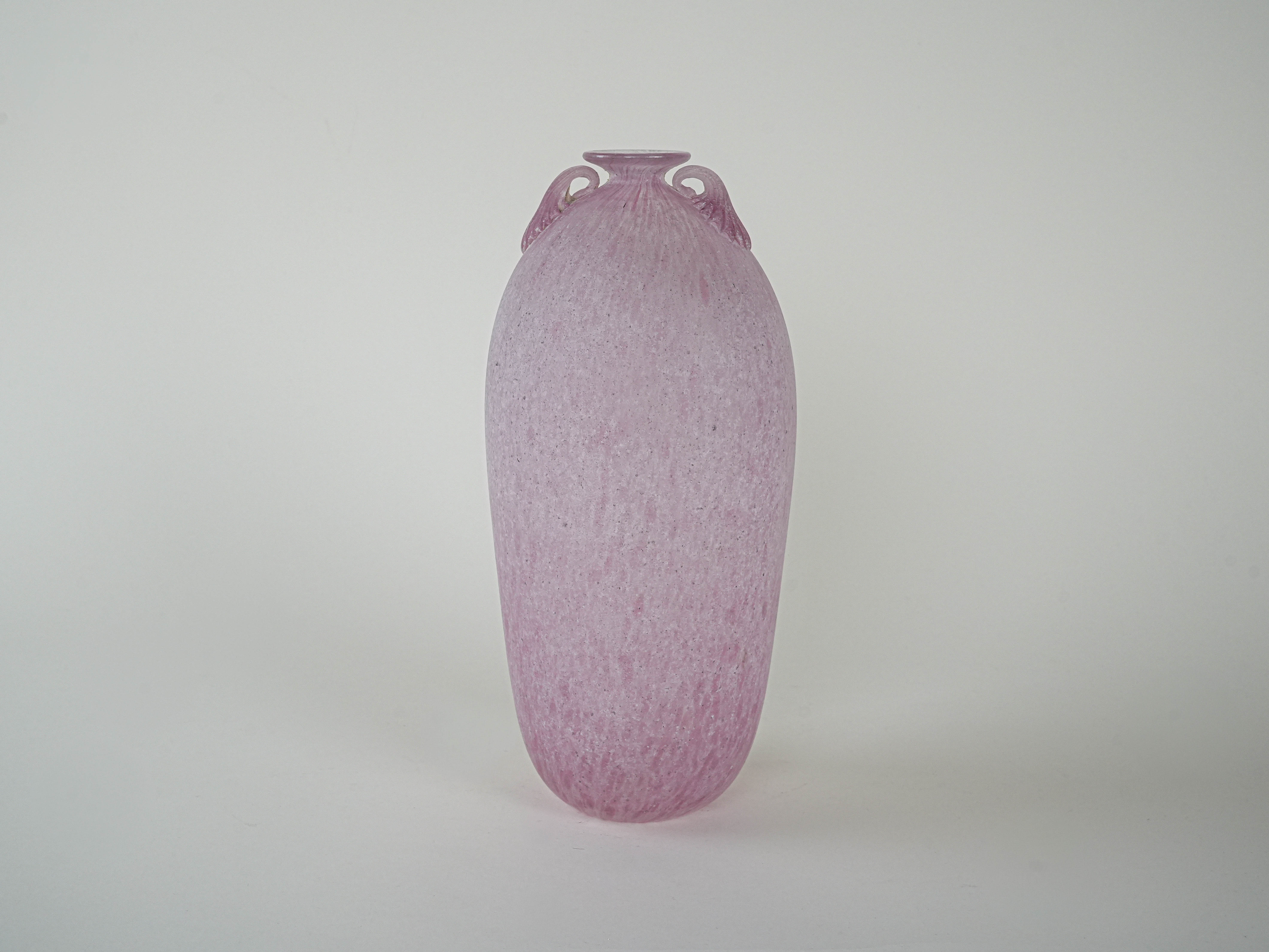 Glass vase Murano glass Purple 1970s