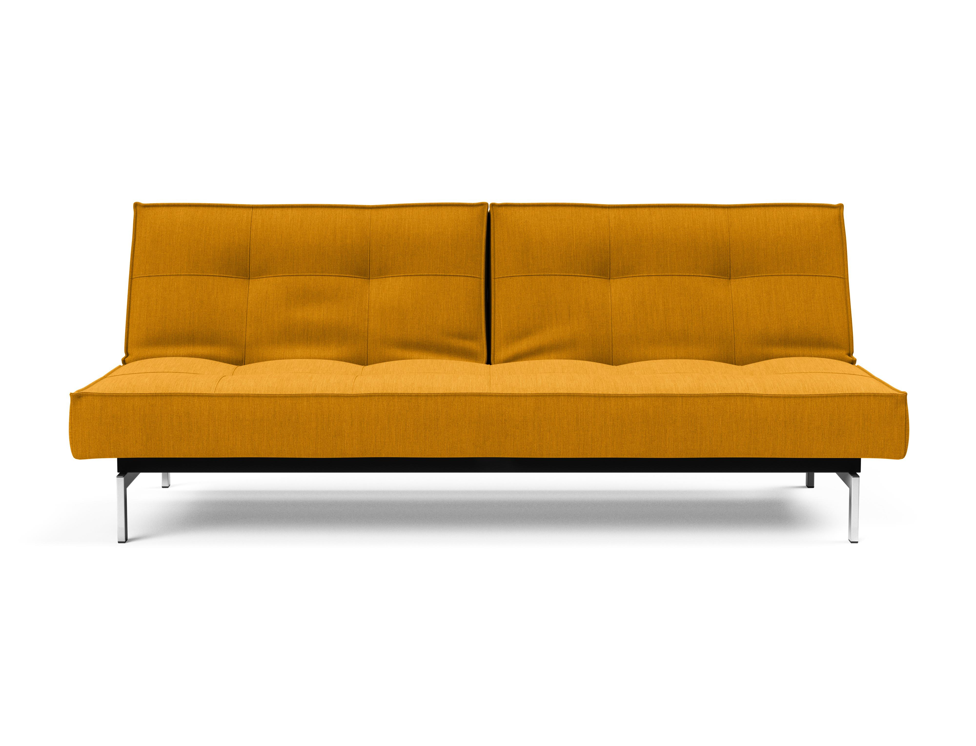 Splitback Schlafsofa Gelb