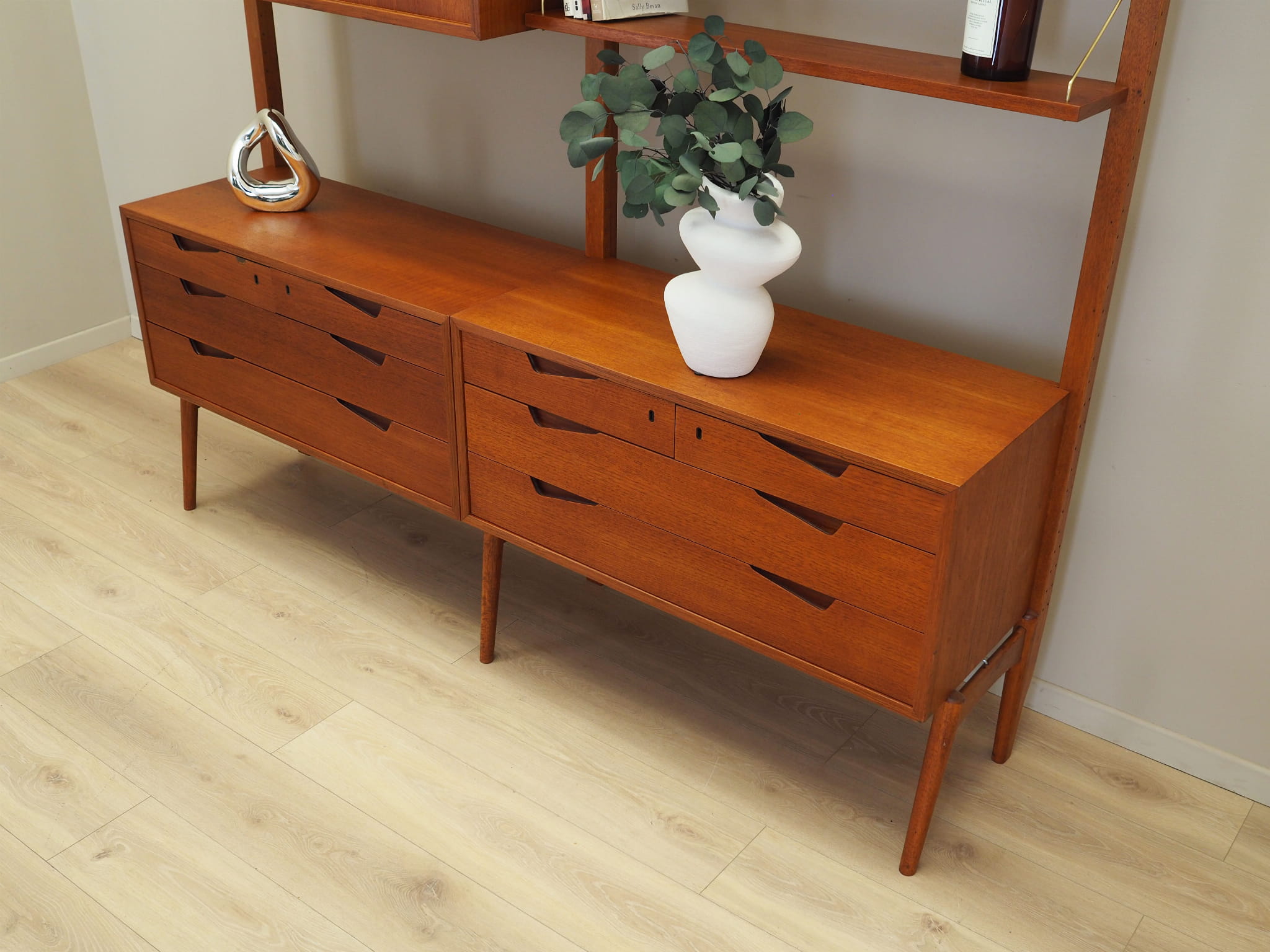 Wall shelf Teak wood 1960s