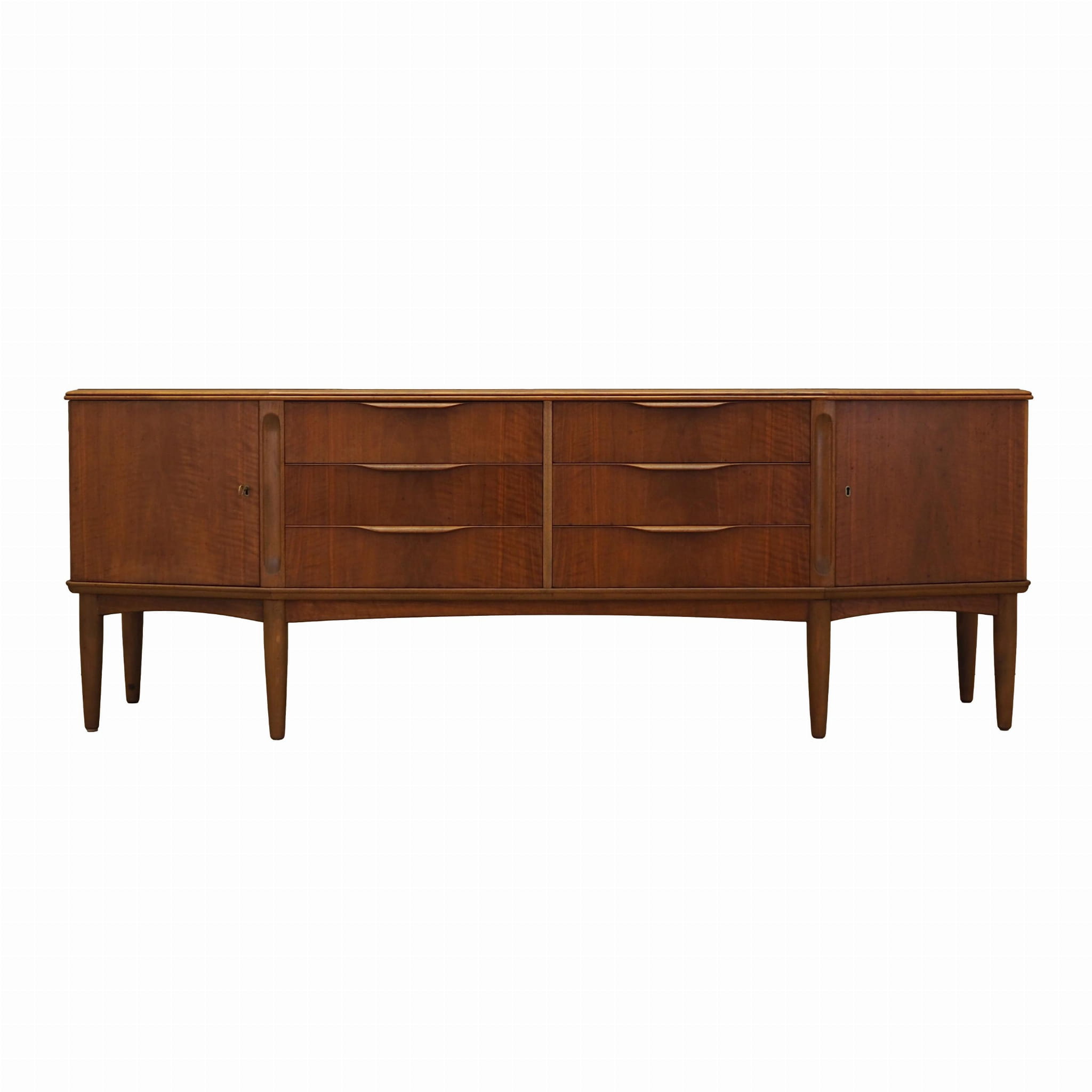 Vintage Sideboard Nussbaumholz Braun 1960er Jahre