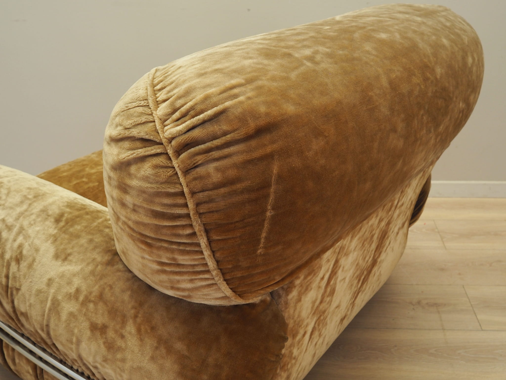 Armchair velvet brown 1970s