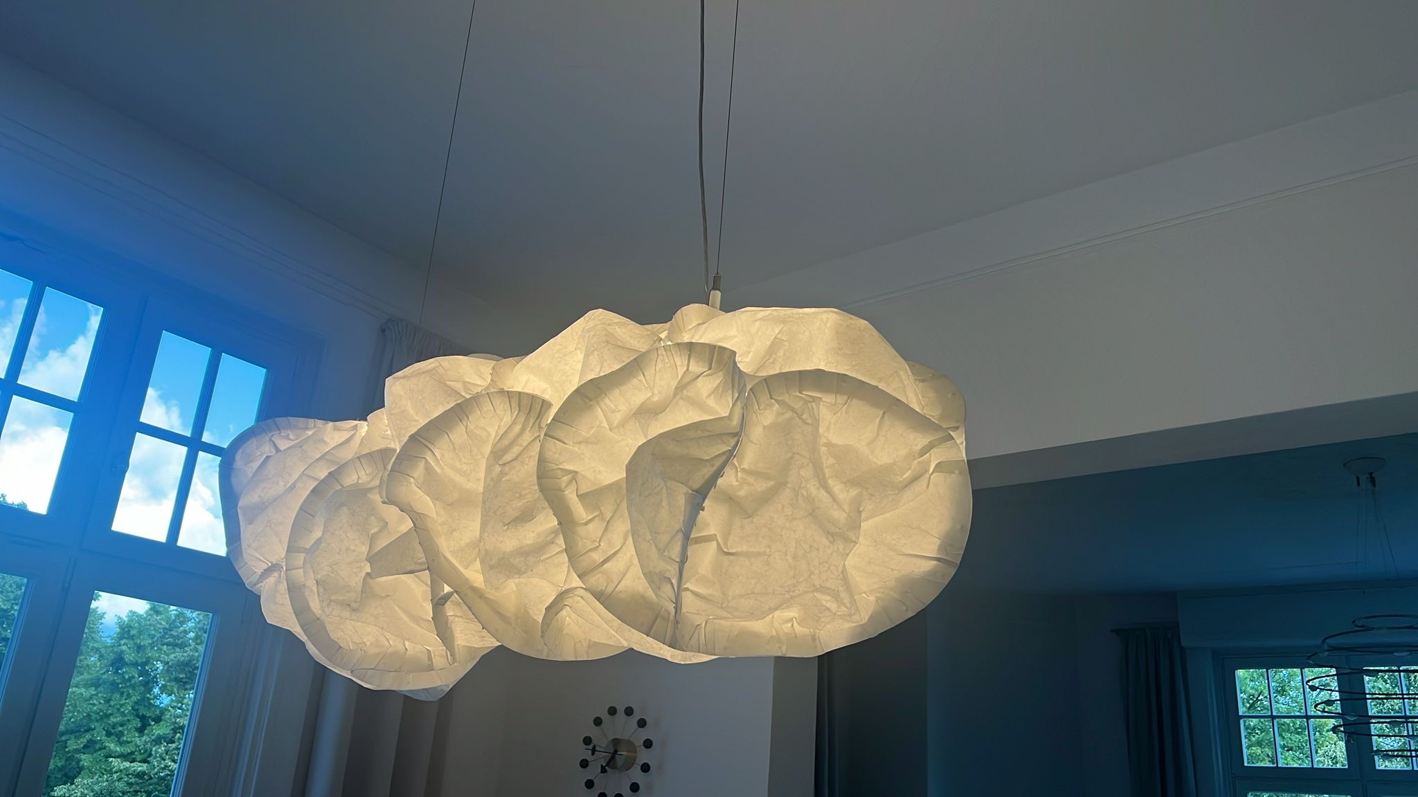 Cloud LED Pendelleuchte XL Polyester Creme