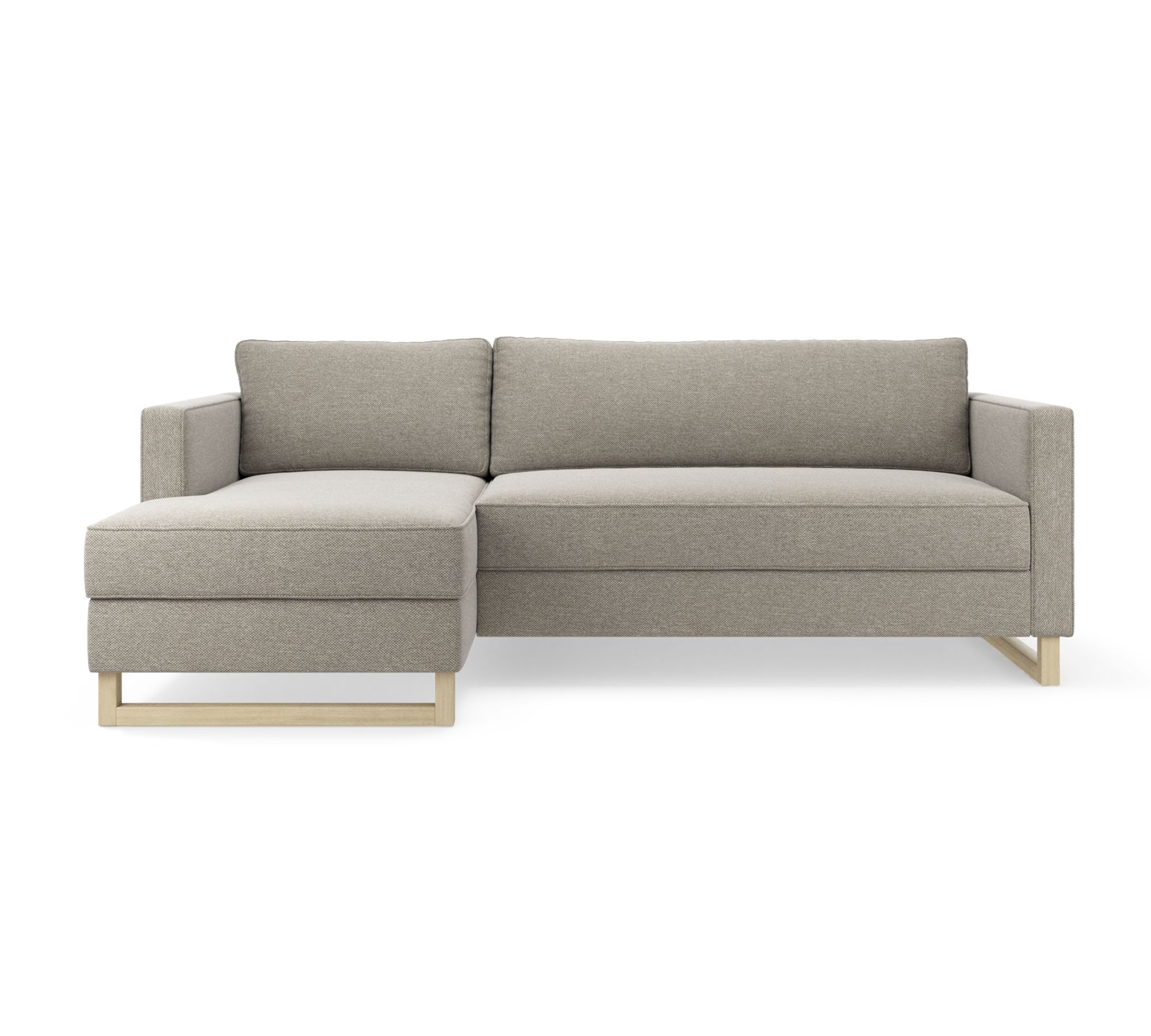 Madison Sleeper Sofa Chaise Lounge Left Agnes Brown