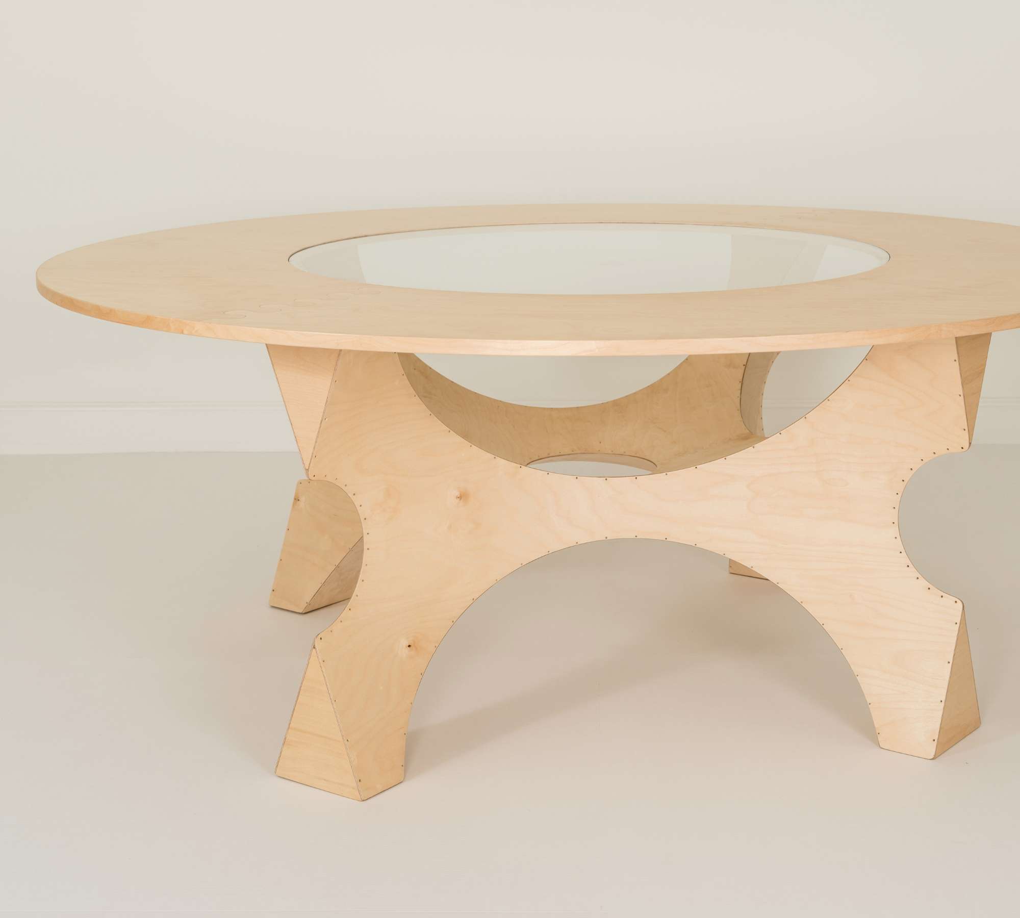 NEMO Tisch Holz Glass Natural 