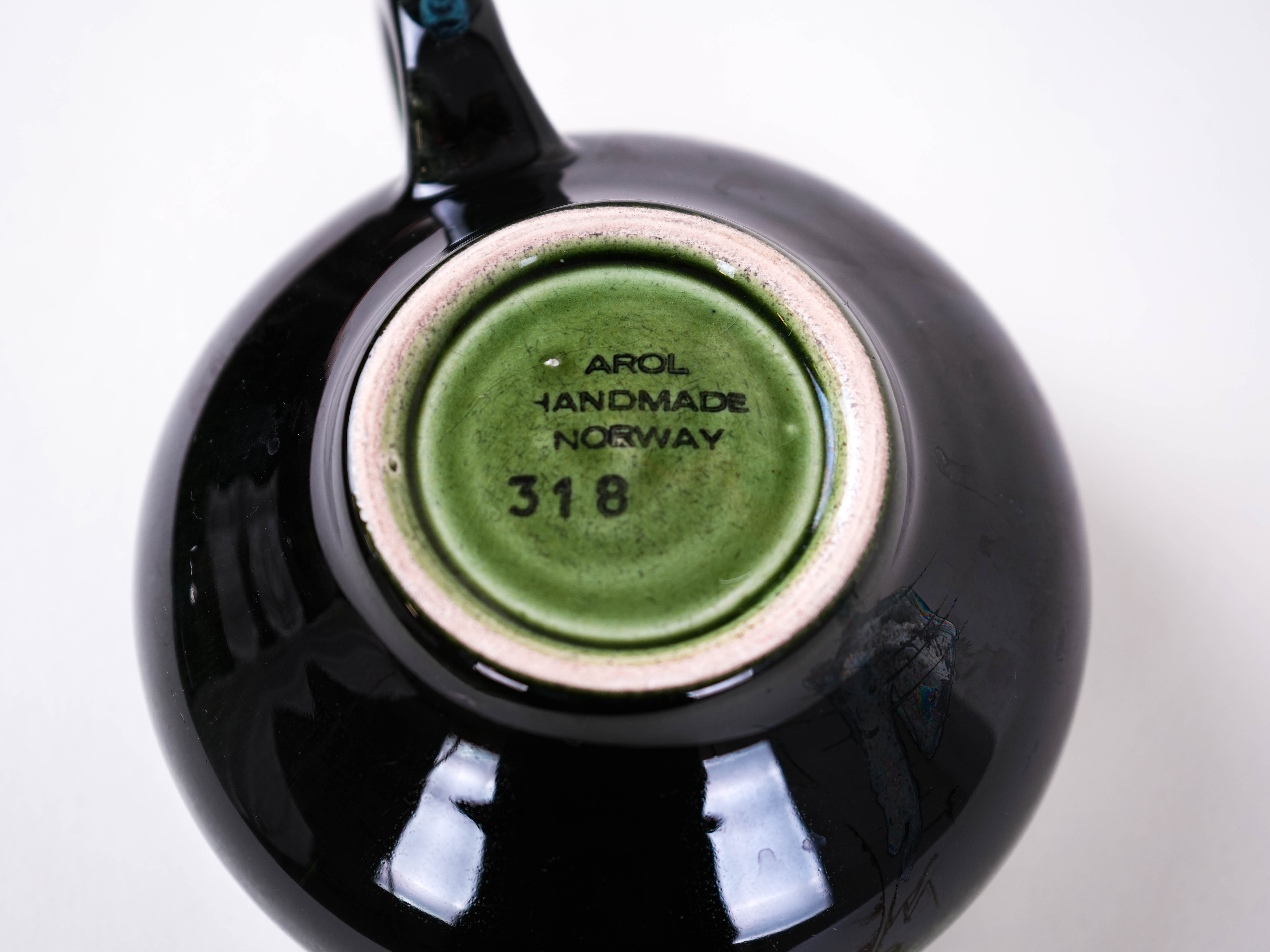 Dark Green Ceramic Mug 1970s