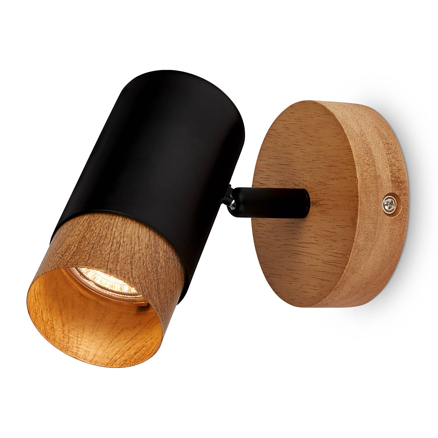 Sayos Wandleuchte Aluminium Schwarz