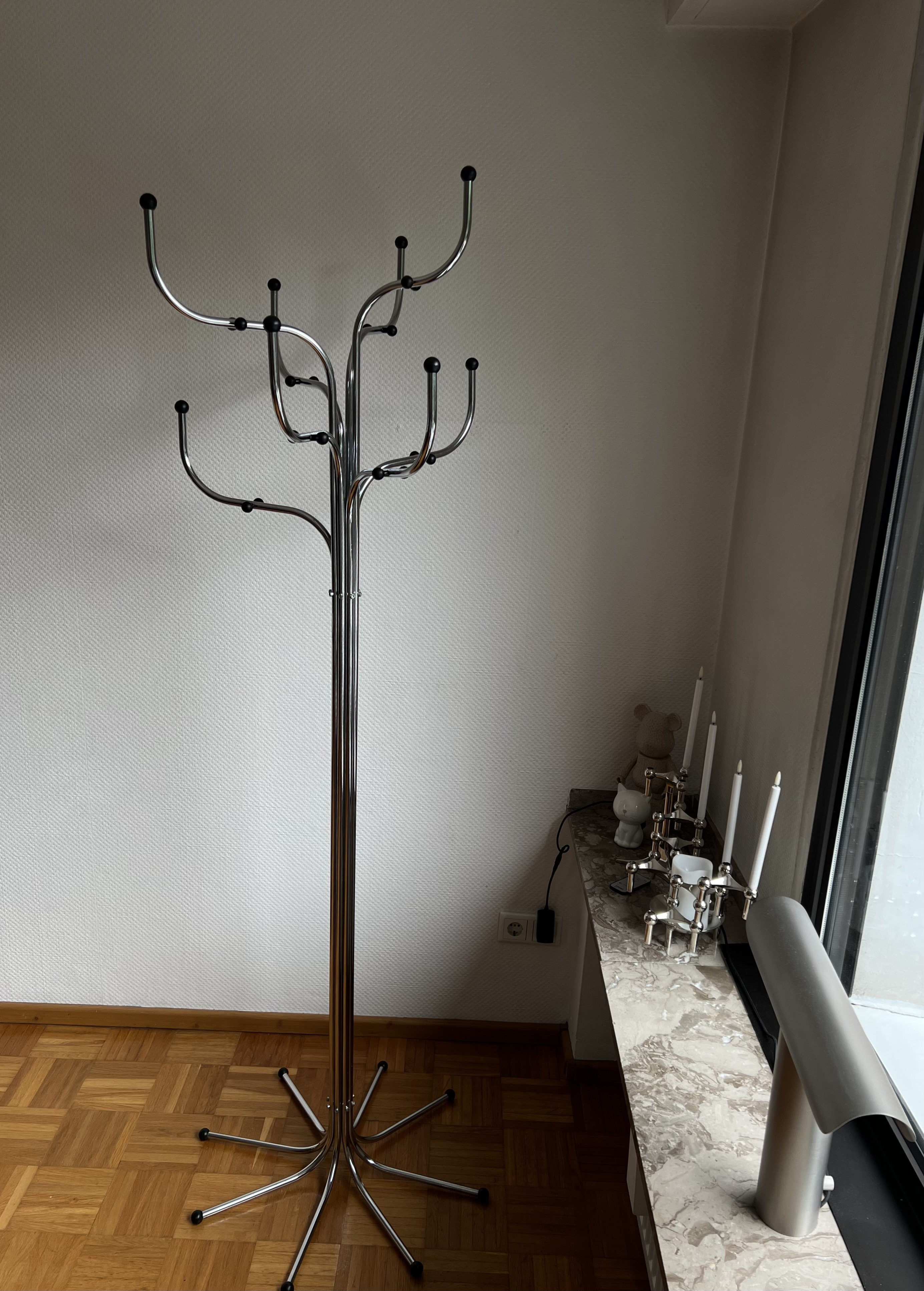 Coat Tree Garderobenständer Chrom 65cm