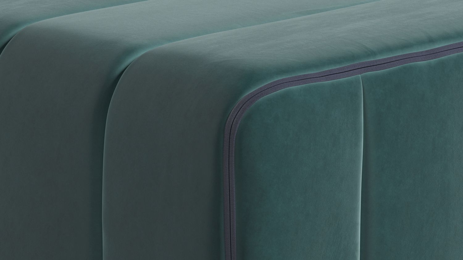  2-Sitzer Modulares Sofasystem Curt 4er-Set Grün