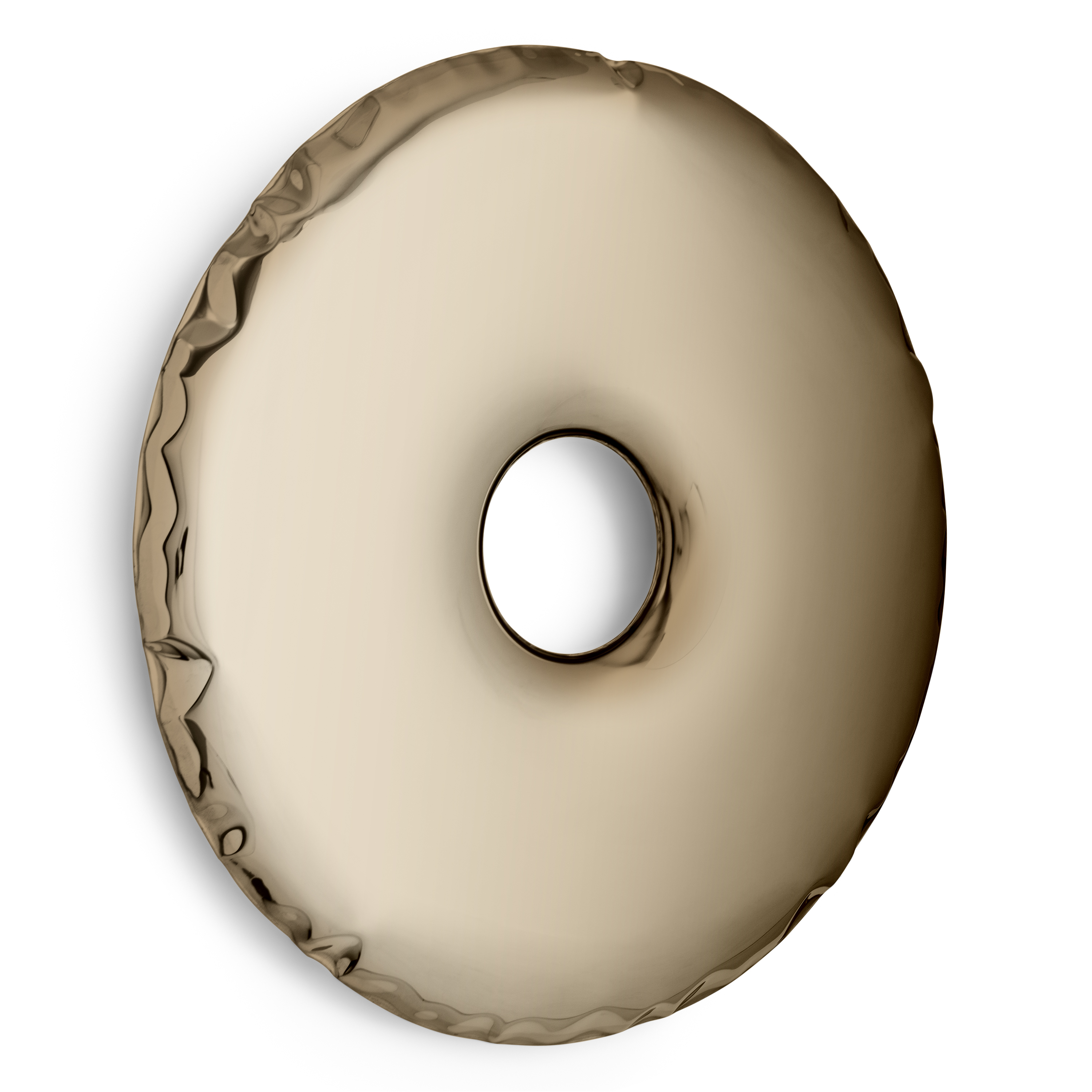 Rondo Spiegel 950  Edelstahl Flammendes Gold