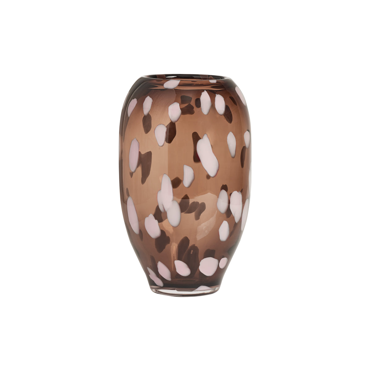 Jali Vase Medium Glass Brown