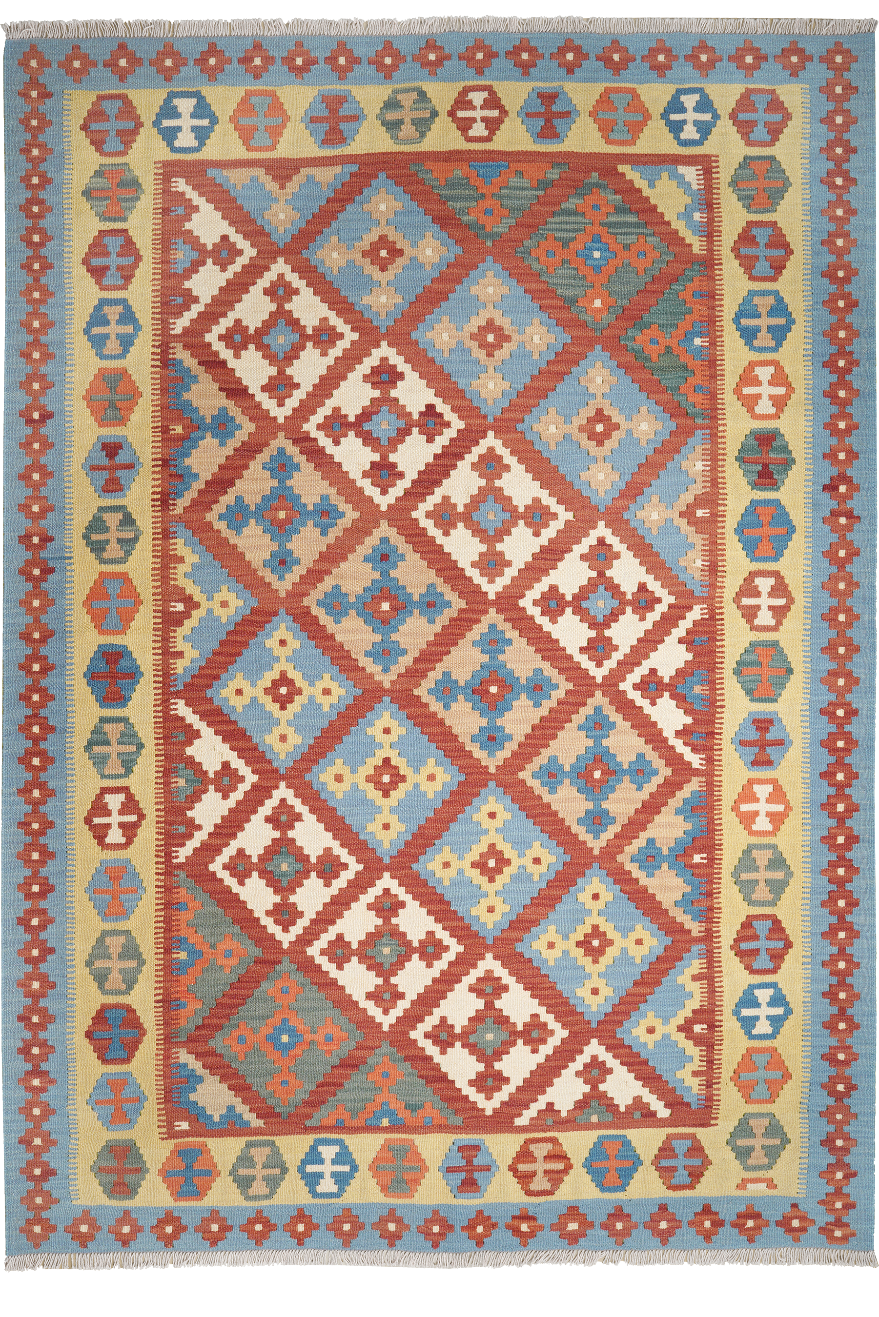Kelim Gashgai Wool Multicolored