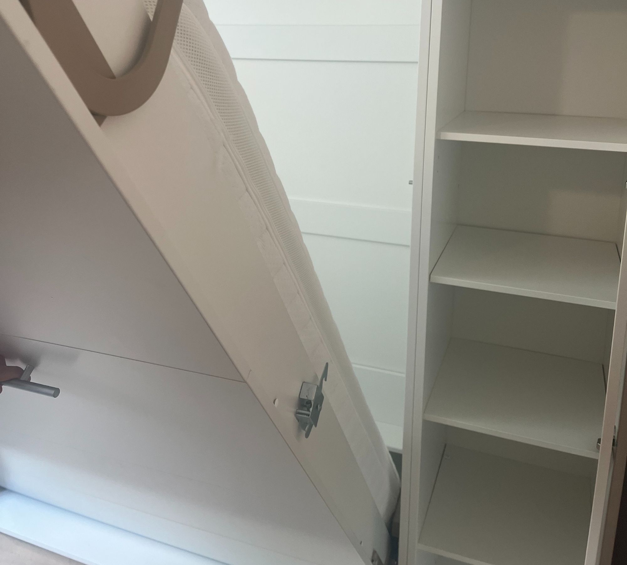 Schrankbett Holz Weiß 