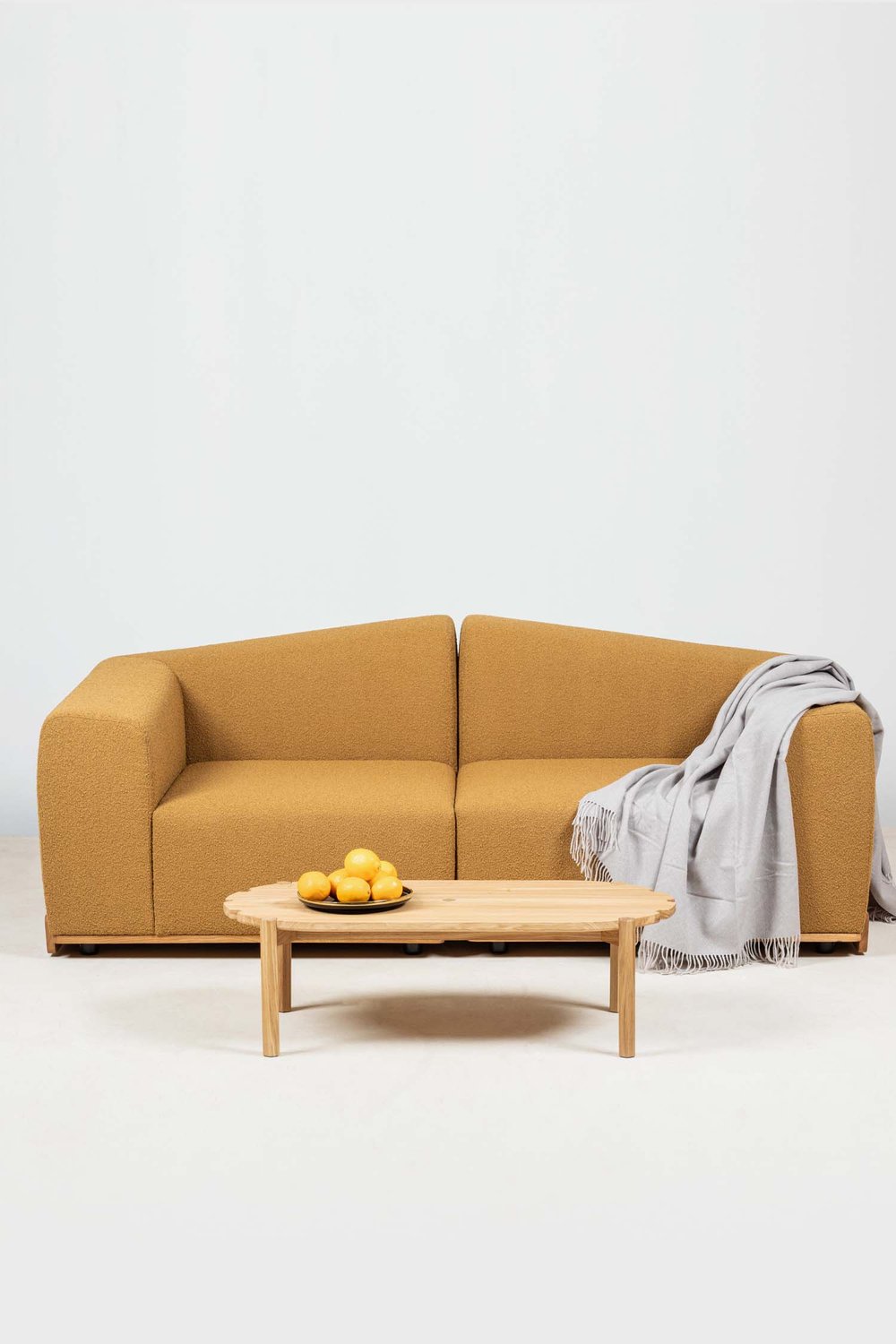Saler Modulares 2-Sitzer Sofa Senfgelb