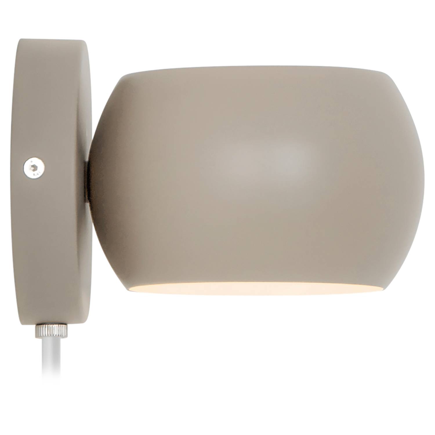 1-Flammig Wandleuchte Belir Aluminium Braun