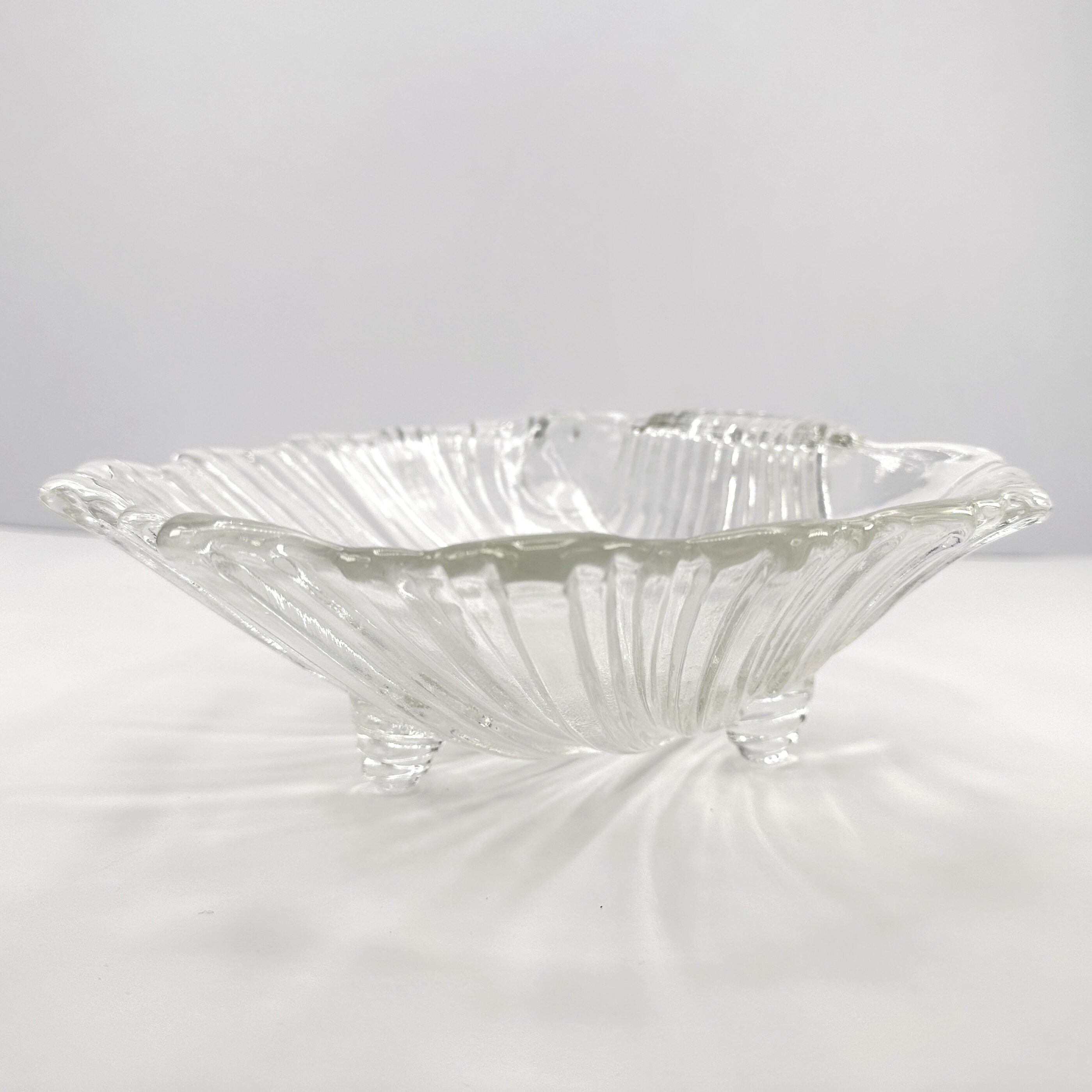 Art Deco Revival Muschel Schale Kristall 1980er Jahre