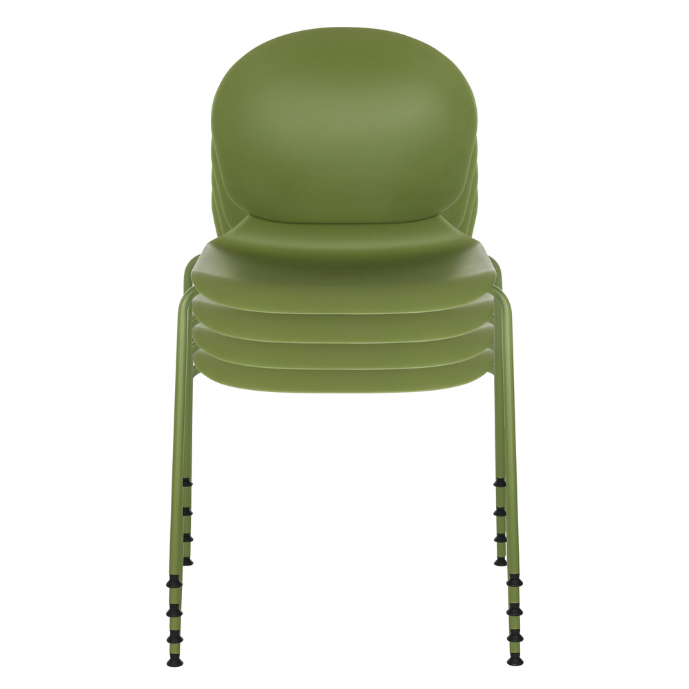 T36 VI Sedia impilabile plastica verde