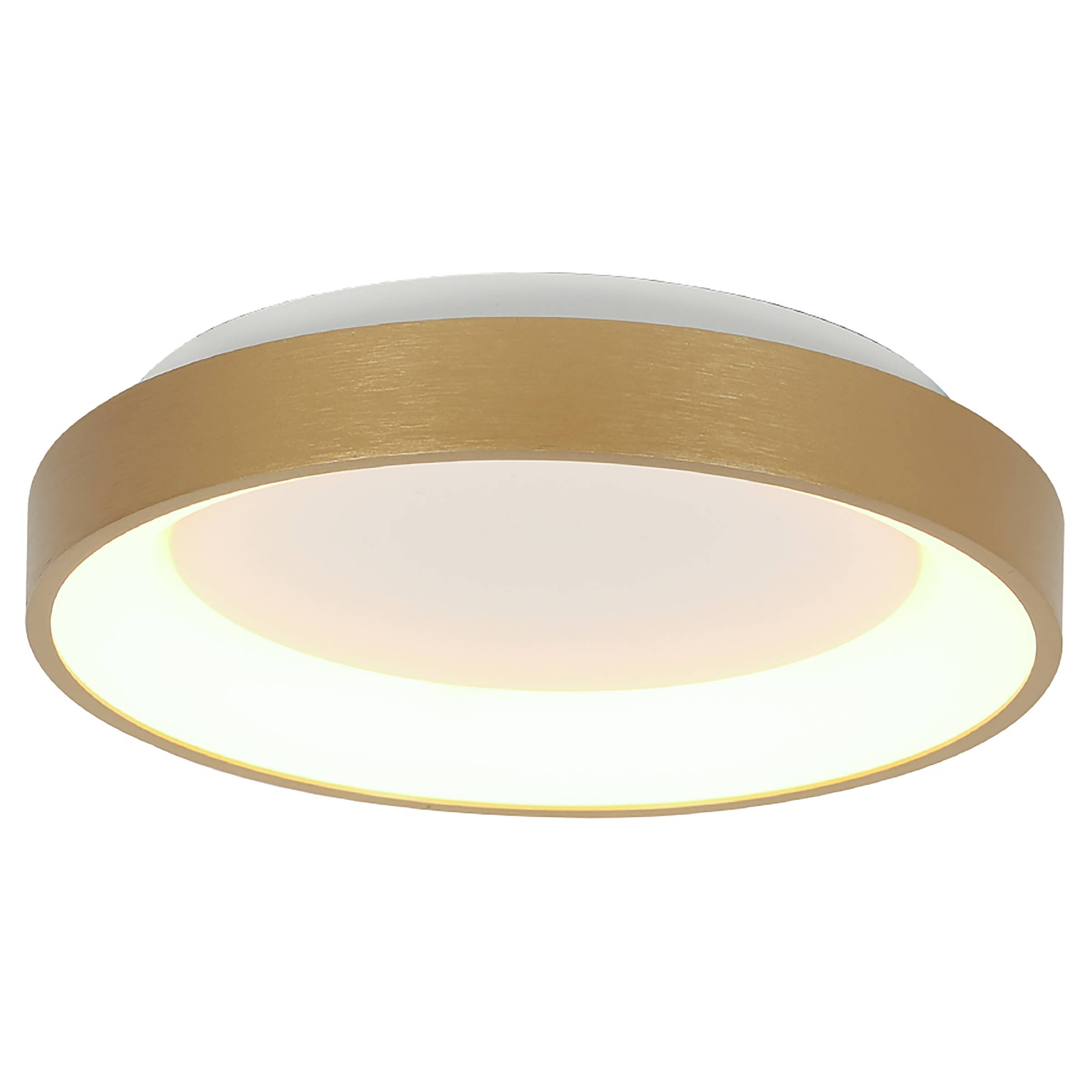 Ringlede Deckenleuchte Gold 28cm